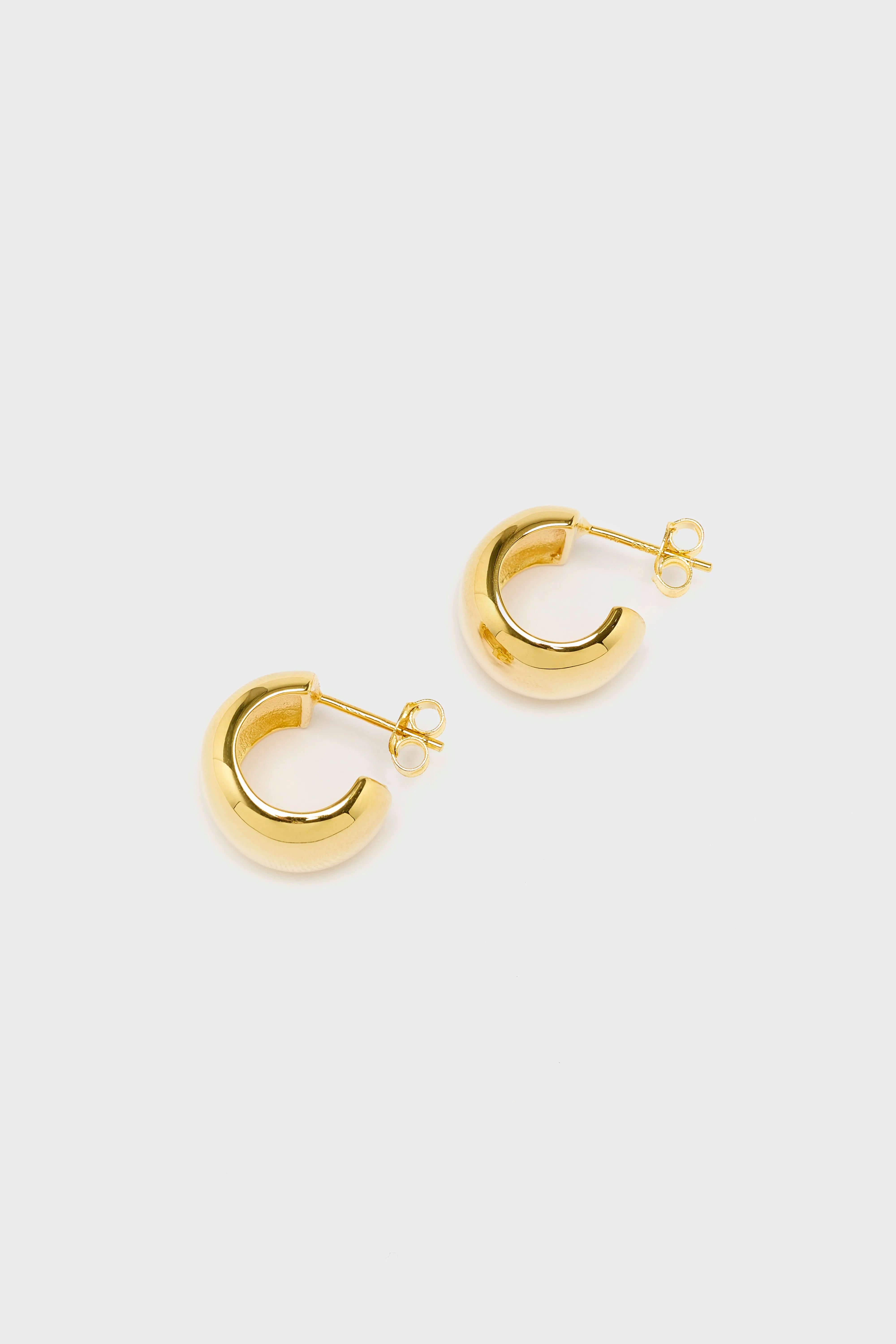 Reflection Small Gold Hoop Earrings (251 / W / GOLD)