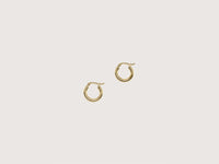 RAGBAG Oda Small Silver Hoop Earrings 
