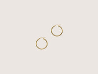 RAGBAG Oda Large Silver Hoop Earrings 
