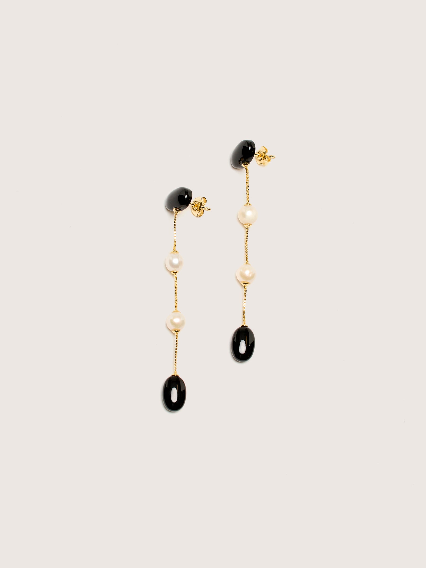 Longues Boucles d'oreilles Dualism (242 / W / GOLD)