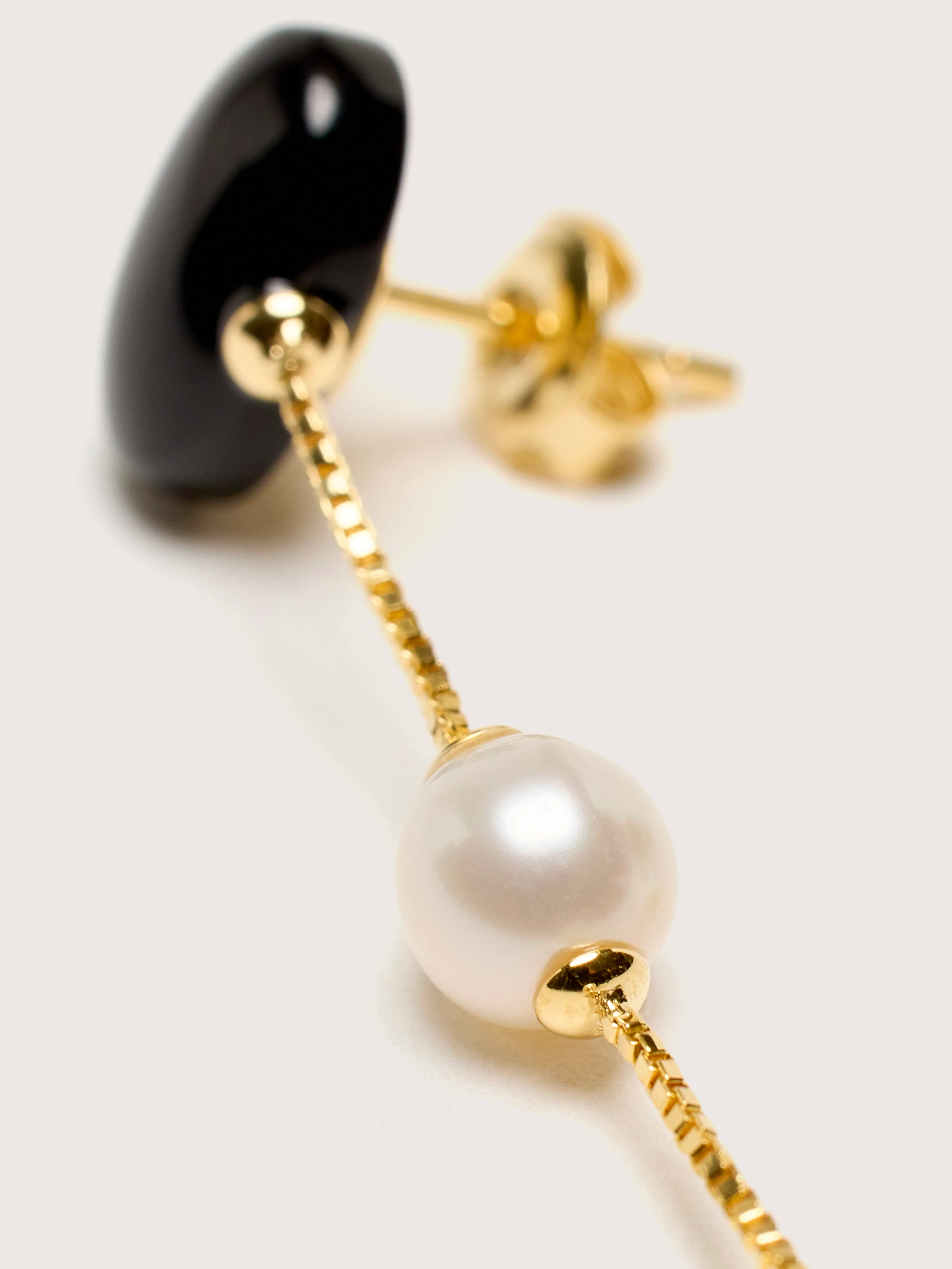 Longues Boucles d'oreilles Dualism (242 / W / GOLD)