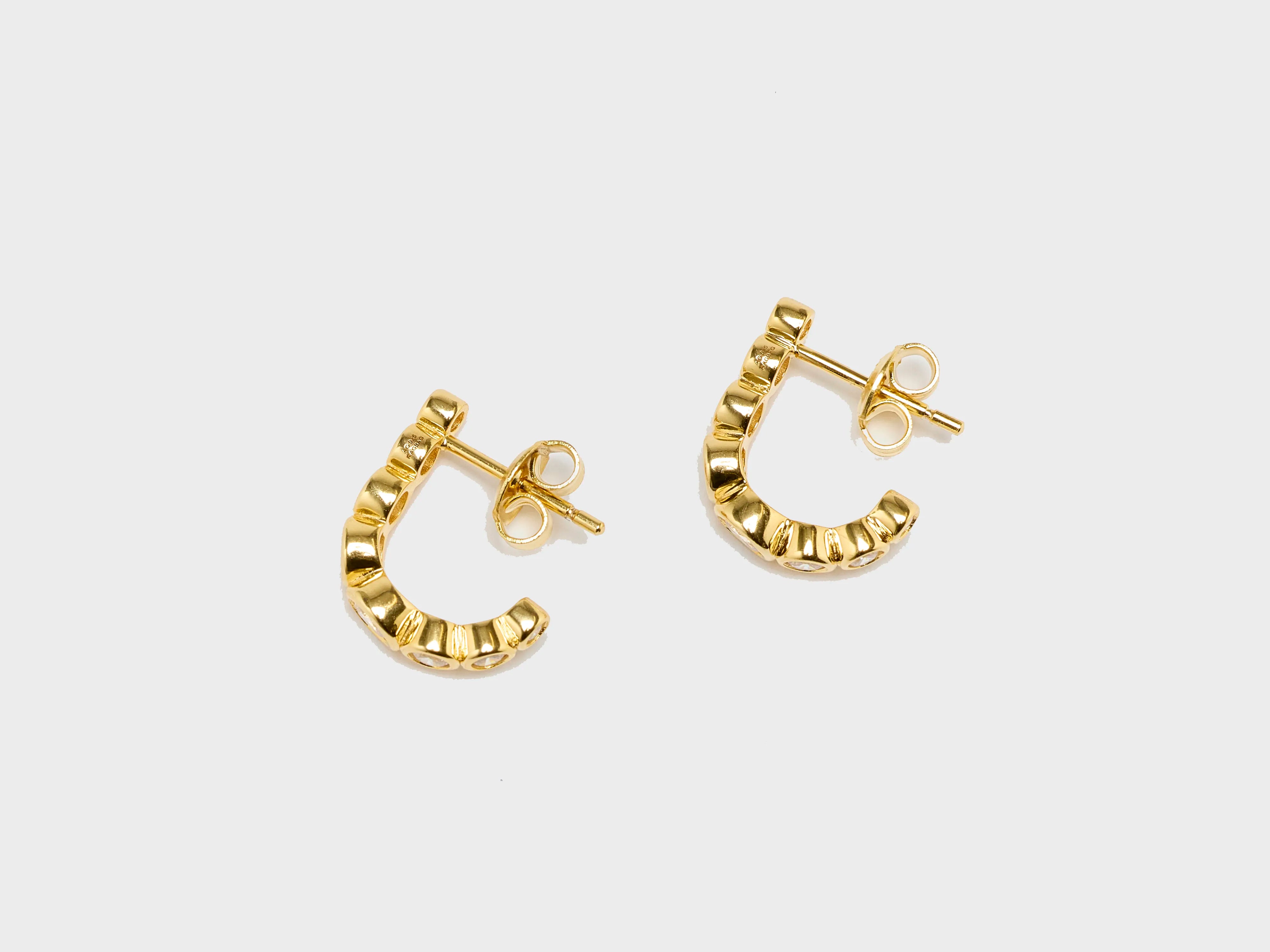 Odette Gold Hoop Earrings (251 / W / GOLD)