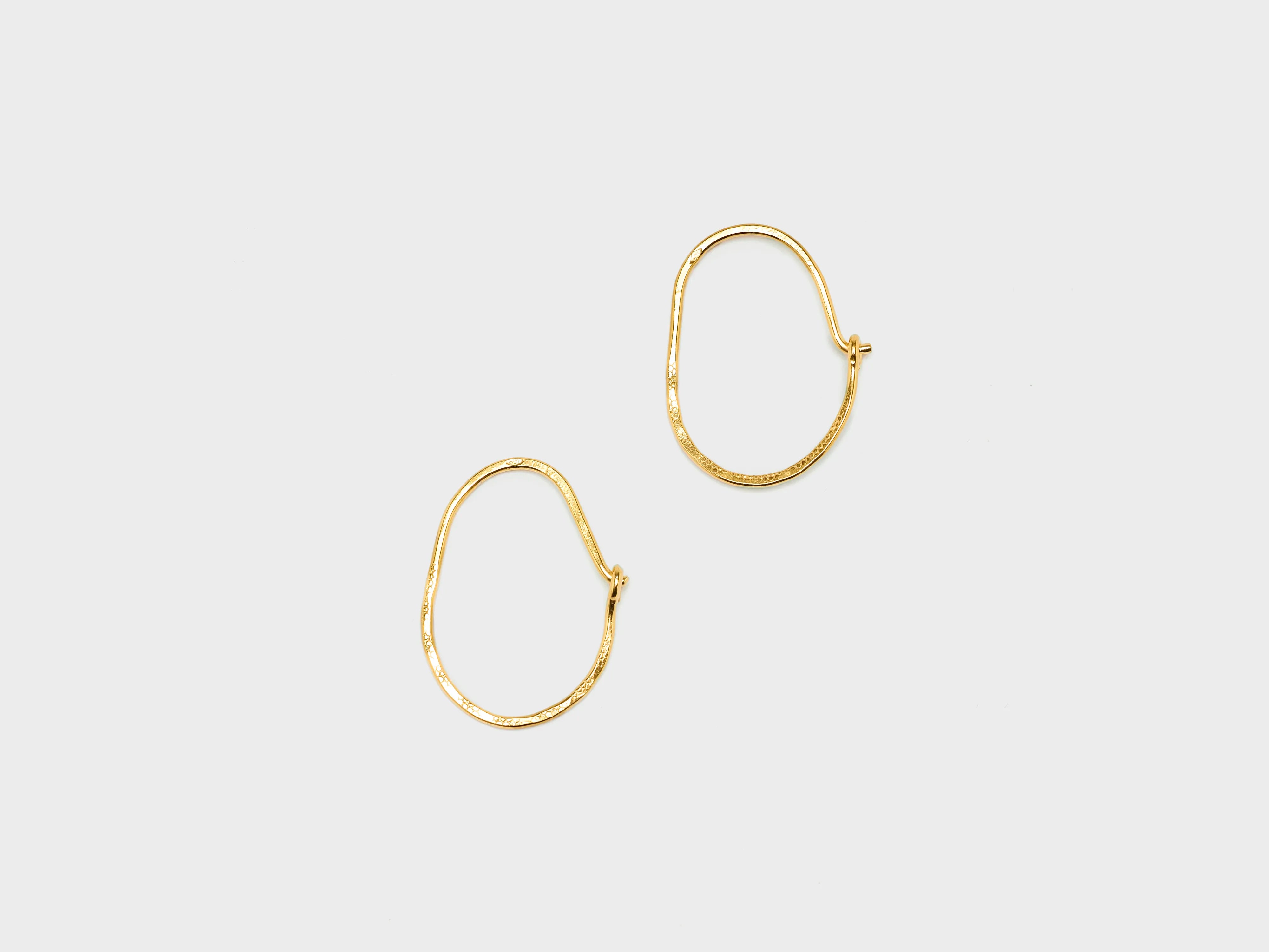Petites Boucles d'Oreilles Créoles  (252 / W / GOLD)