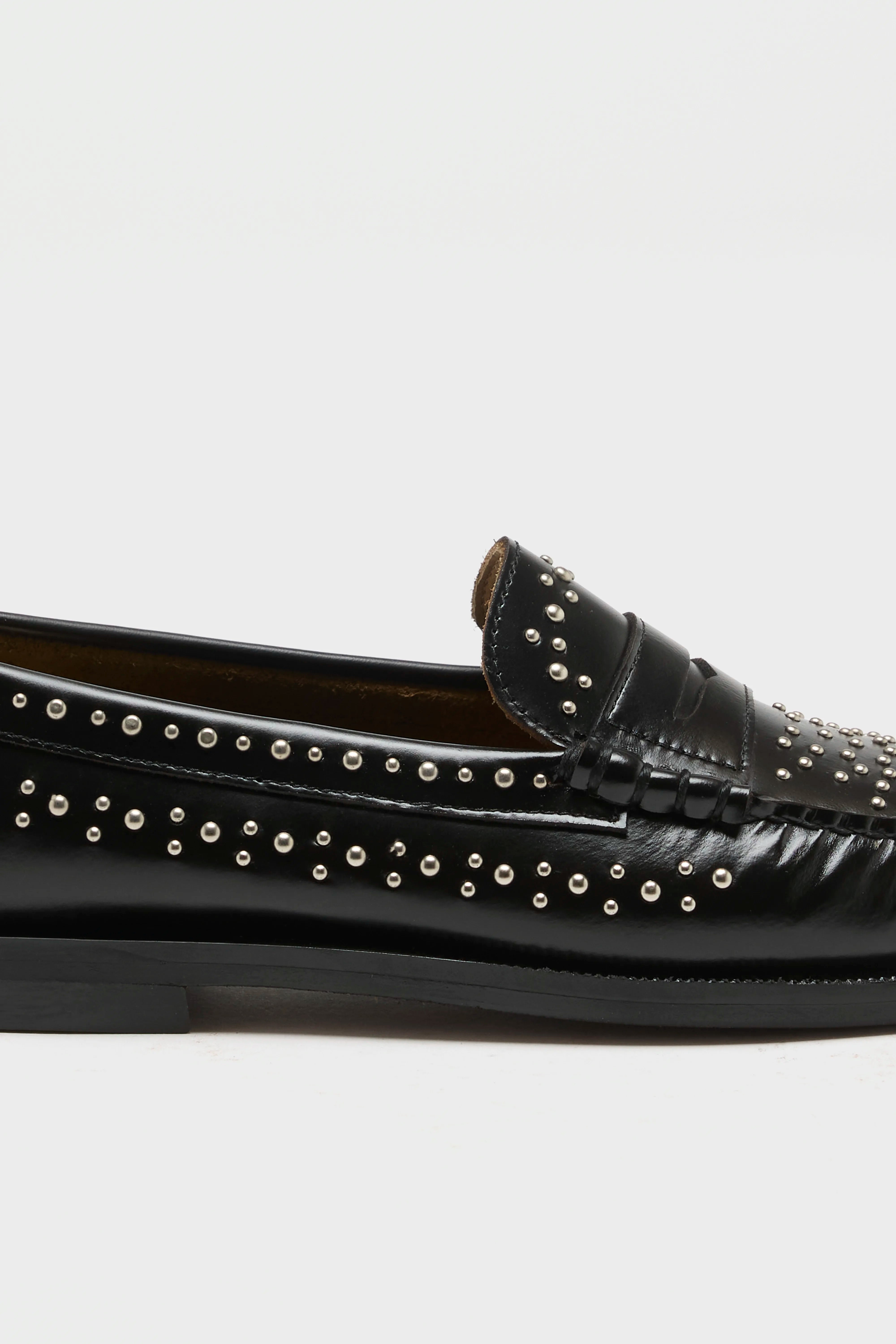 Dan Studs Moc Loafers (262 / W / BLACK)