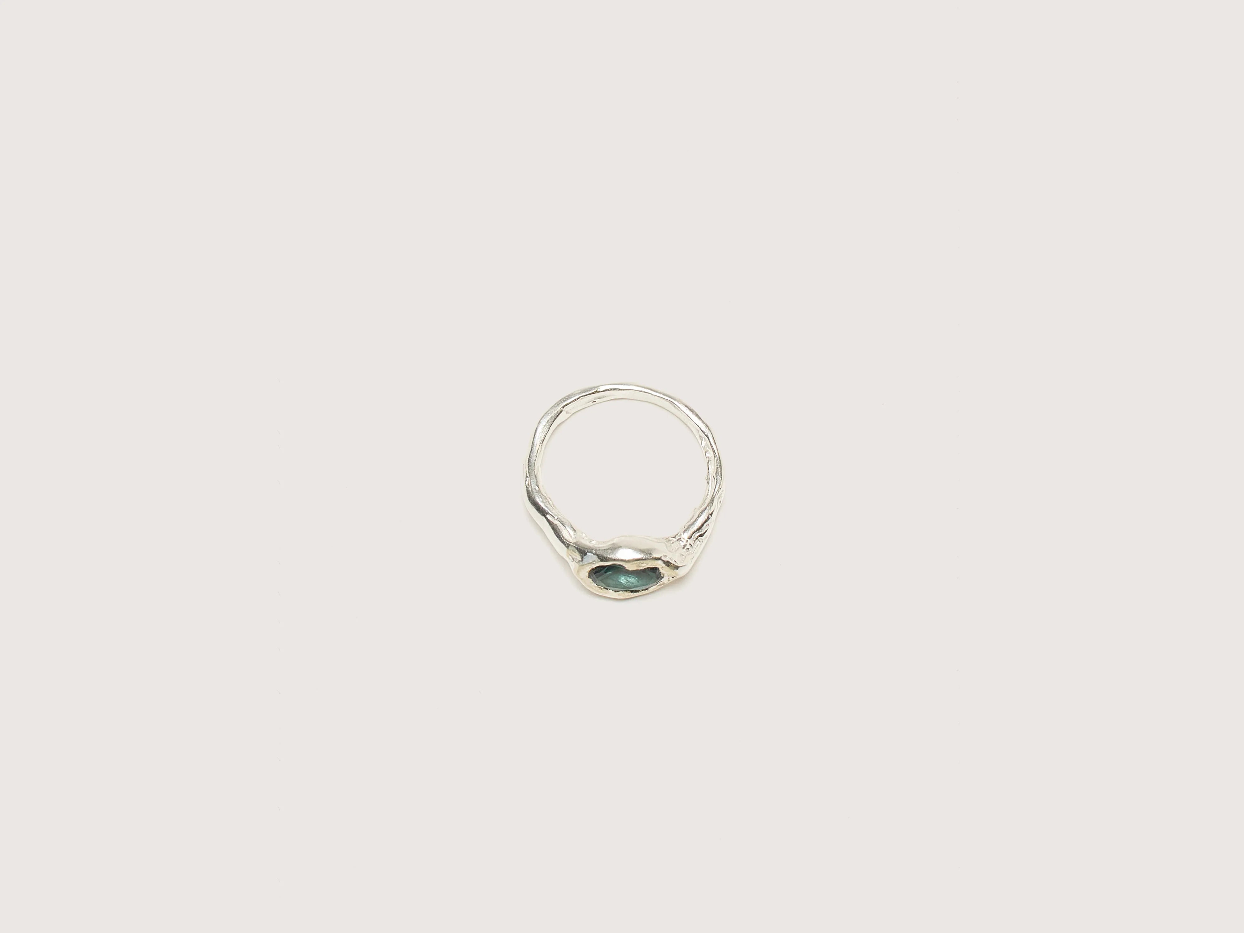 Simuero Simuero Bague en argent et émeraude Faro