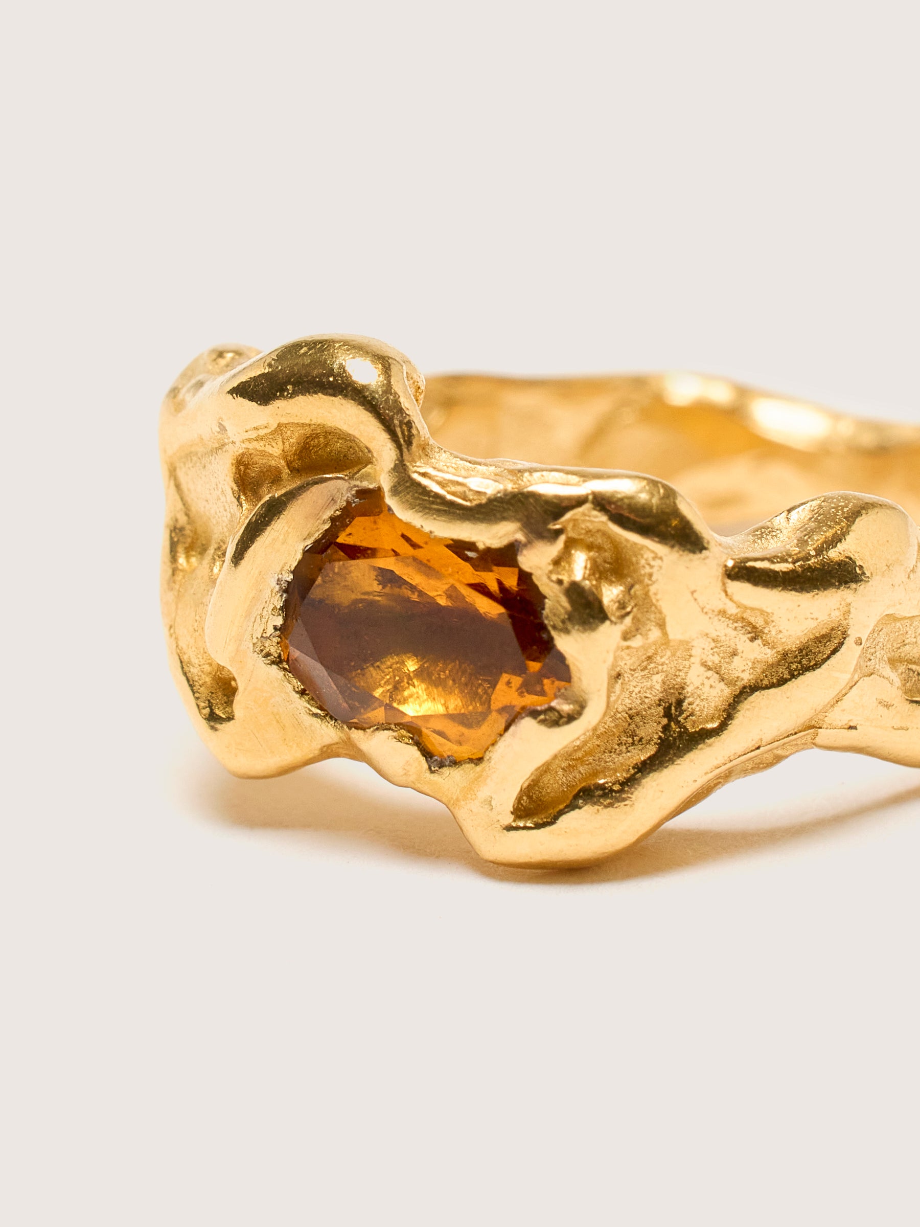 Ola Gold Ring (242 / W / CITRINE)