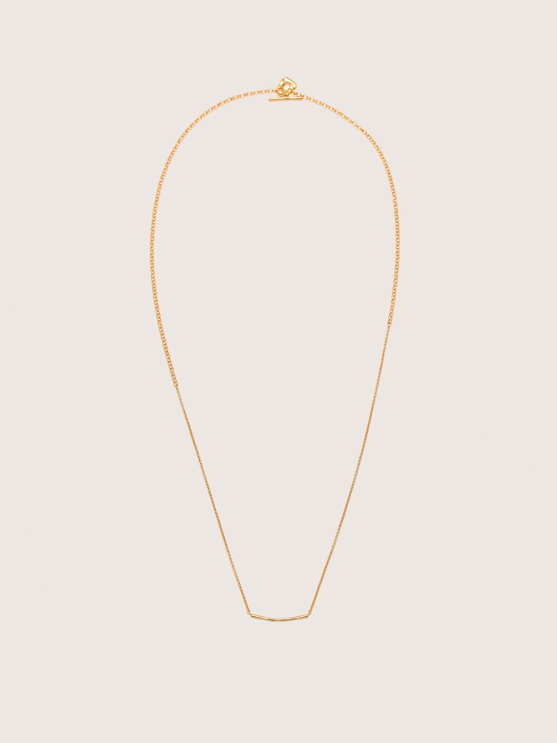 Bubble Lariat Gold Necklace (242 / W / GOLD)