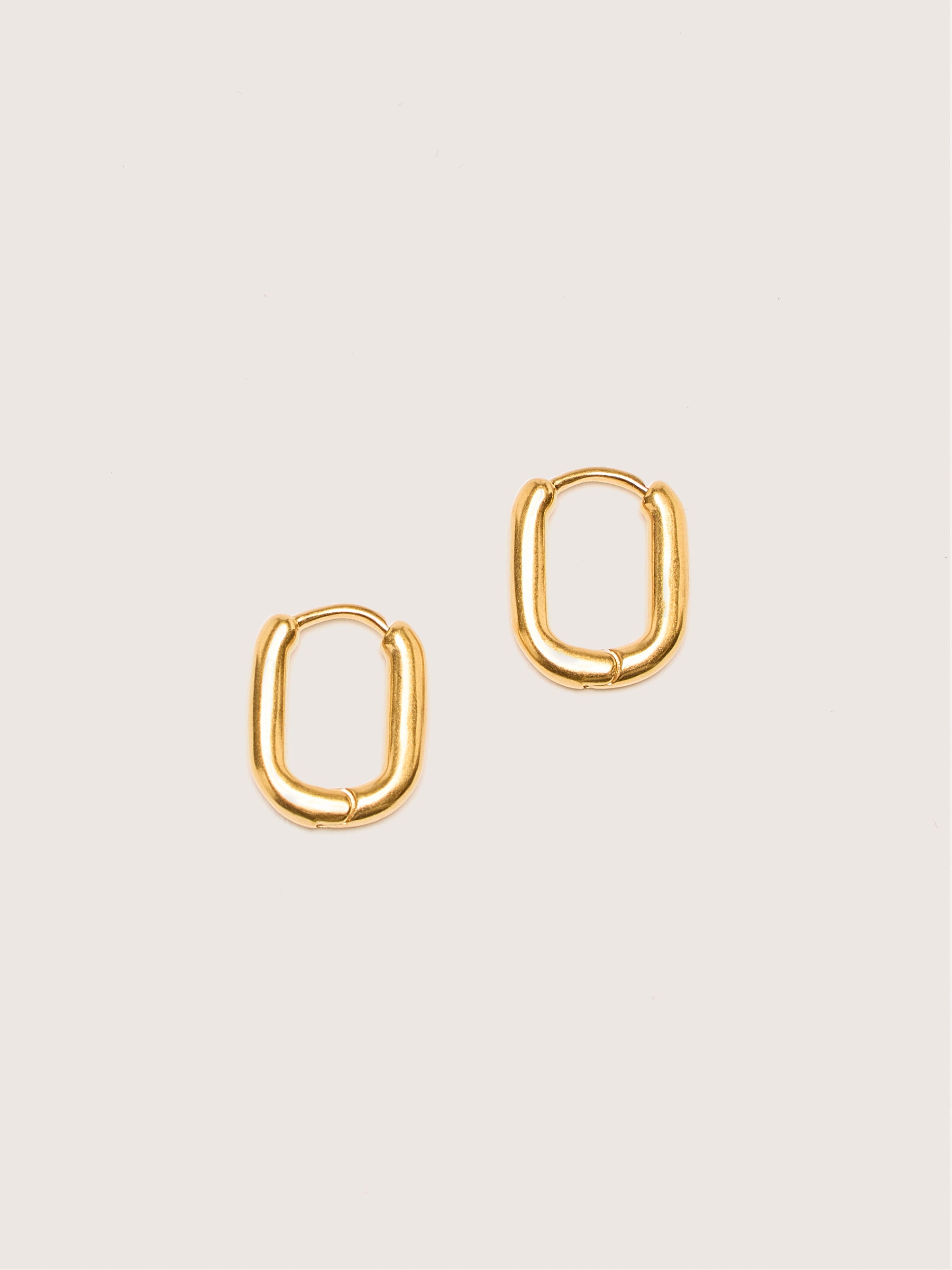 Oblong Gold Earrings For Women | Bellerose