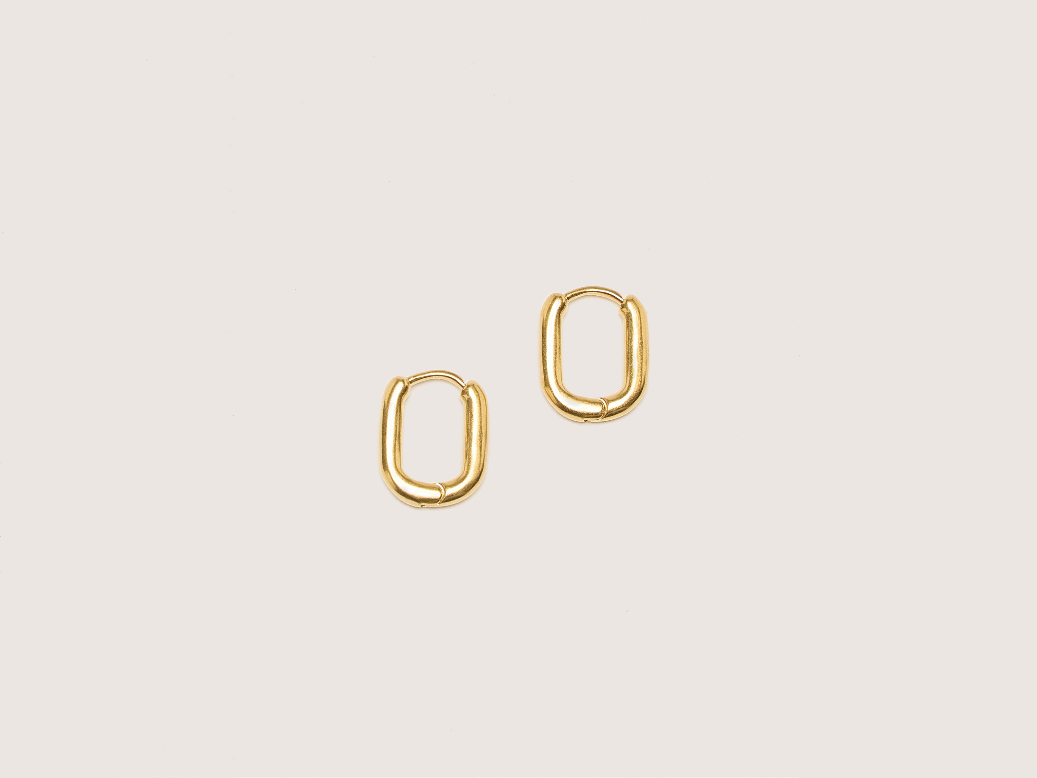 Oblong Gold Earrings For Women | Bellerose