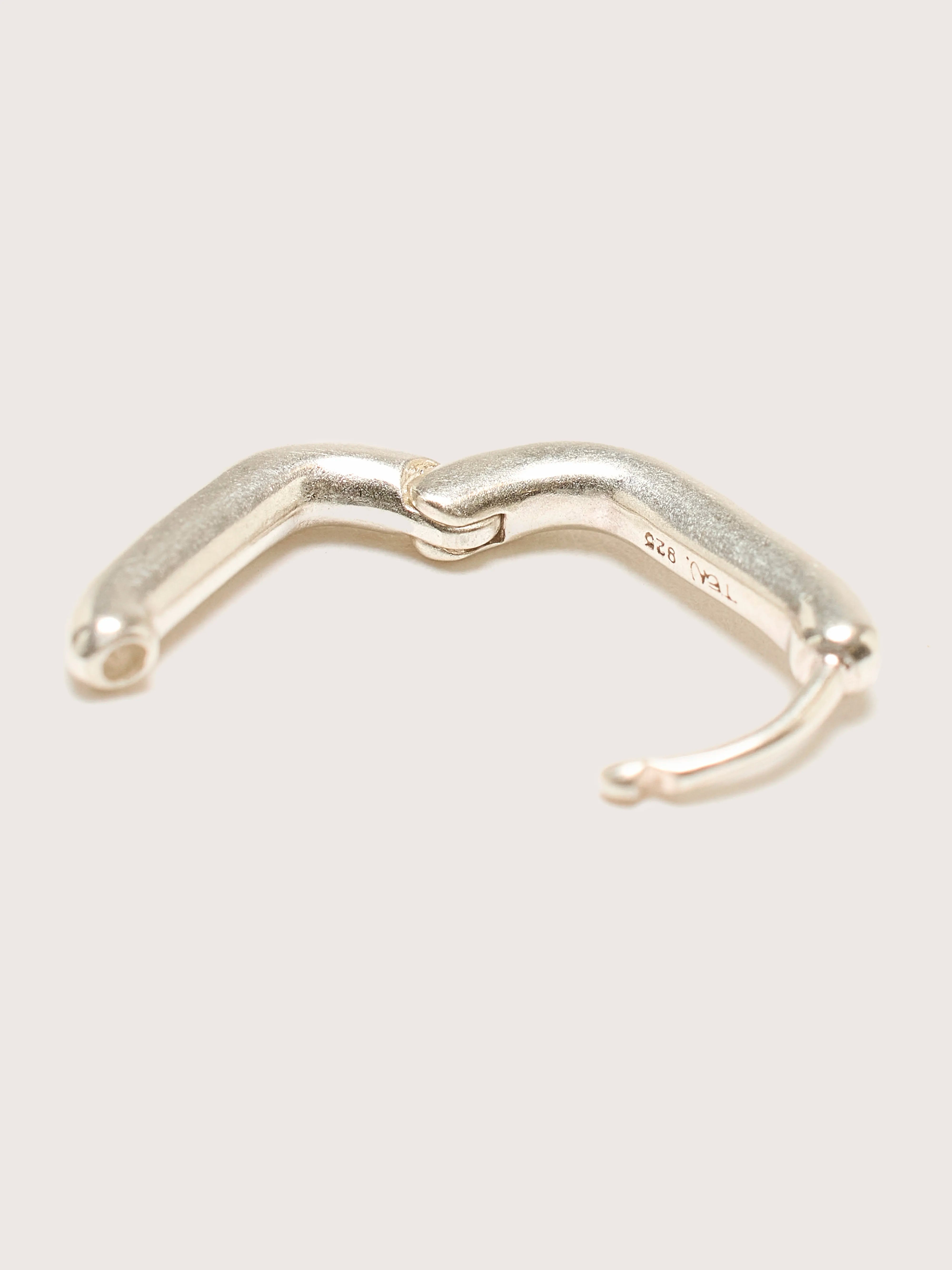 Oblong Silver Earrings For Women | Bellerose