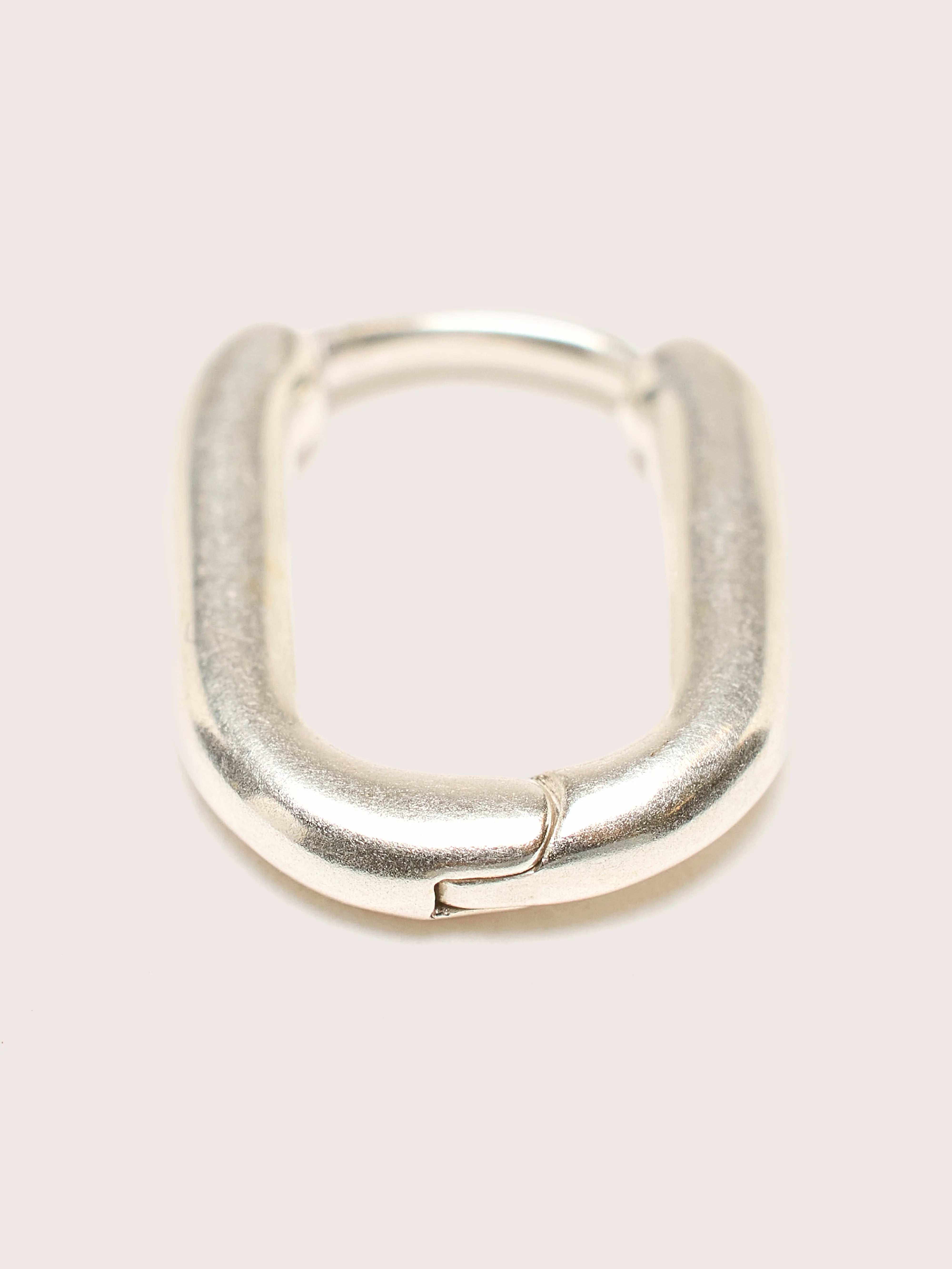 Oblong Silver Earrings For Women | Bellerose