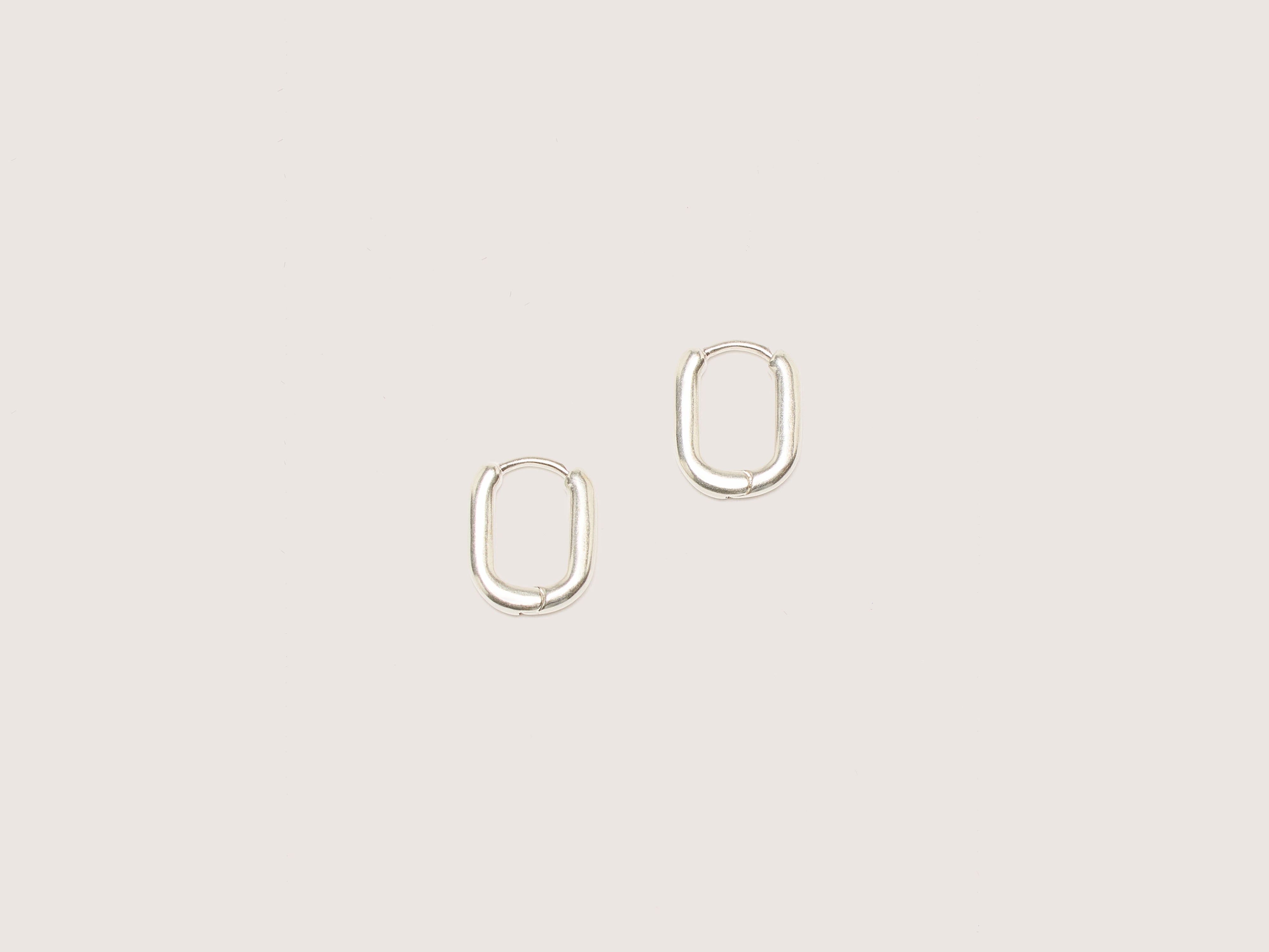 Oblong Silver Earrings (242 / W / SILVER)