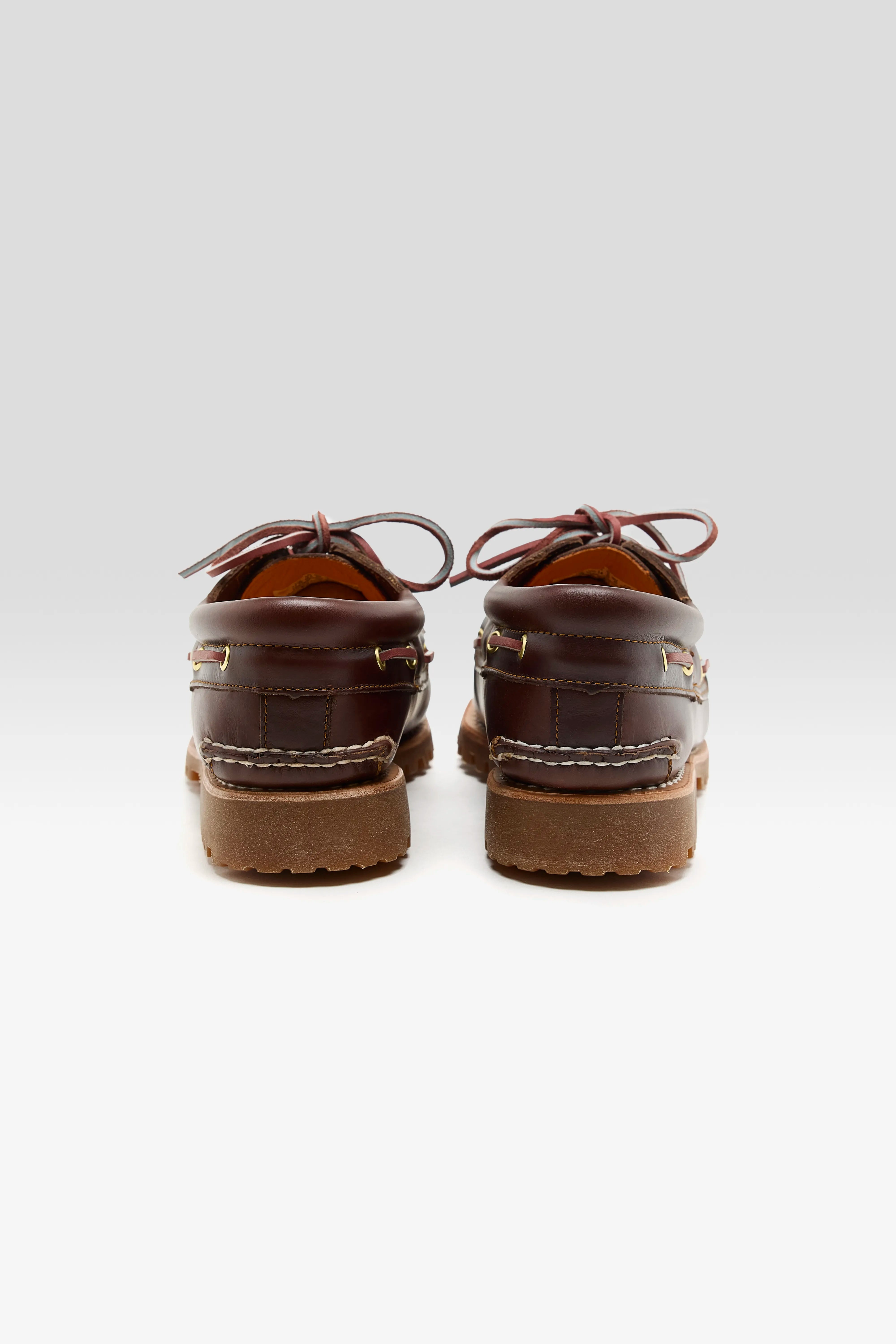 Authentic 3-Eye Lug Boat Shoes for Men (252 / M / BROWN)
