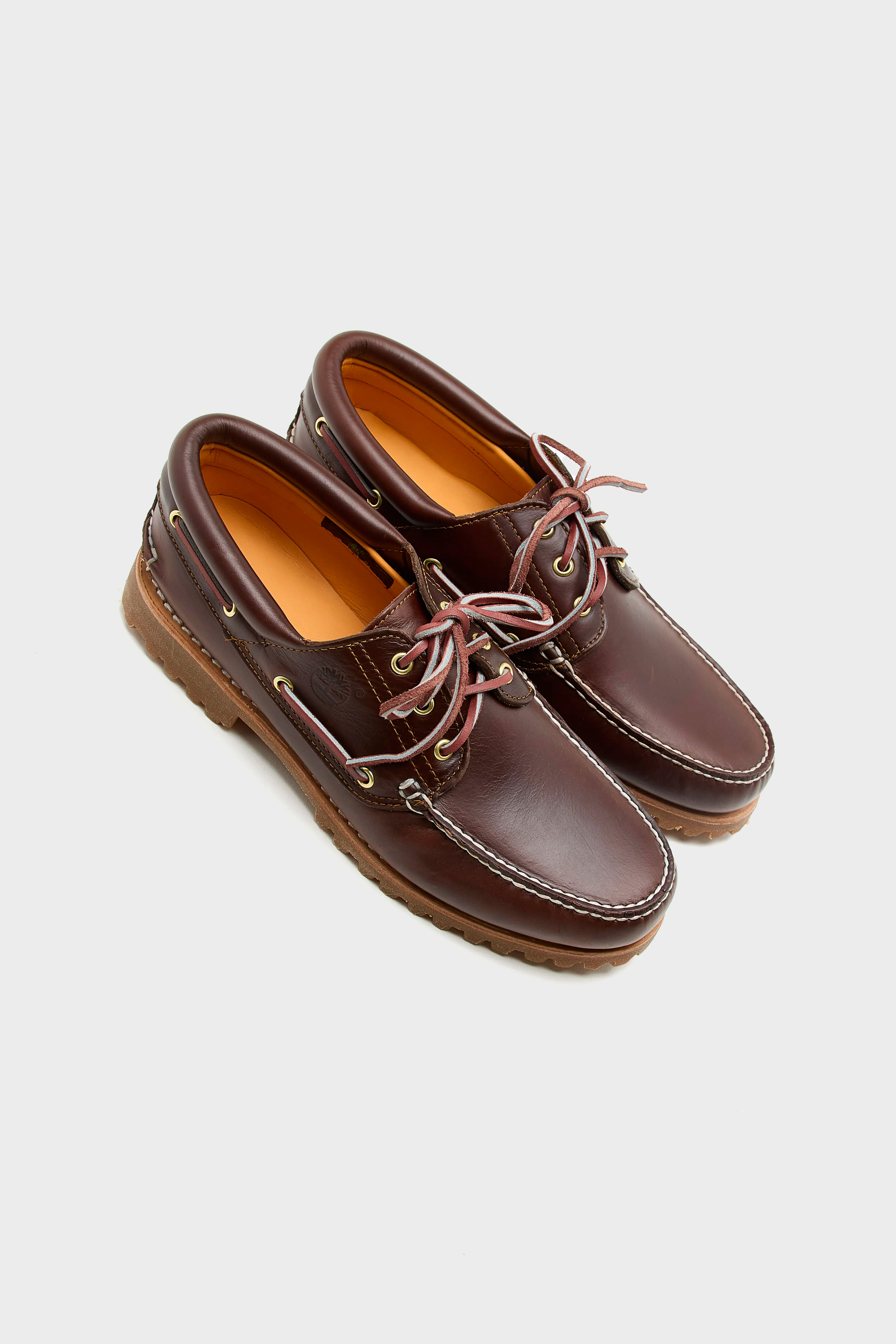 Authentic 3-Eye Lug Boat Shoes for Men (252 / M / BROWN)