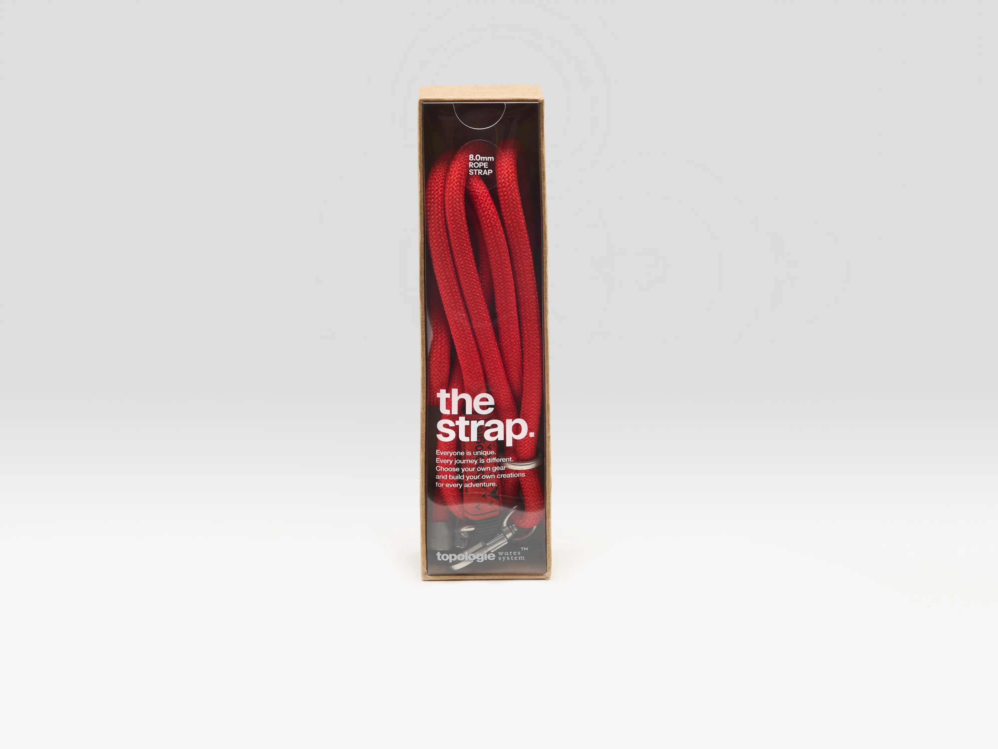 8.00 mm Rope Strap  (252 / W / RED)