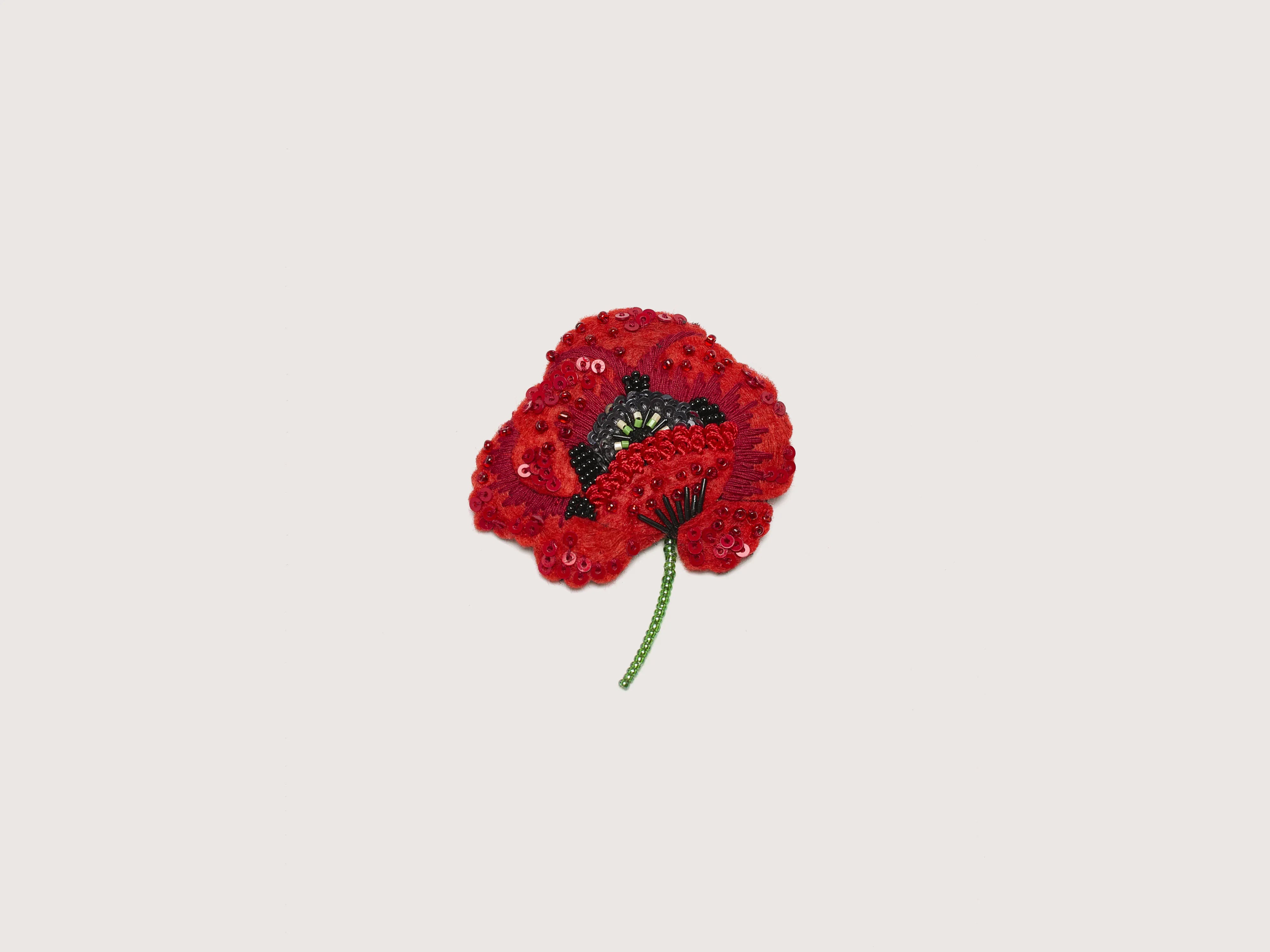 Red Poppy Brooch (242 / W / RED)