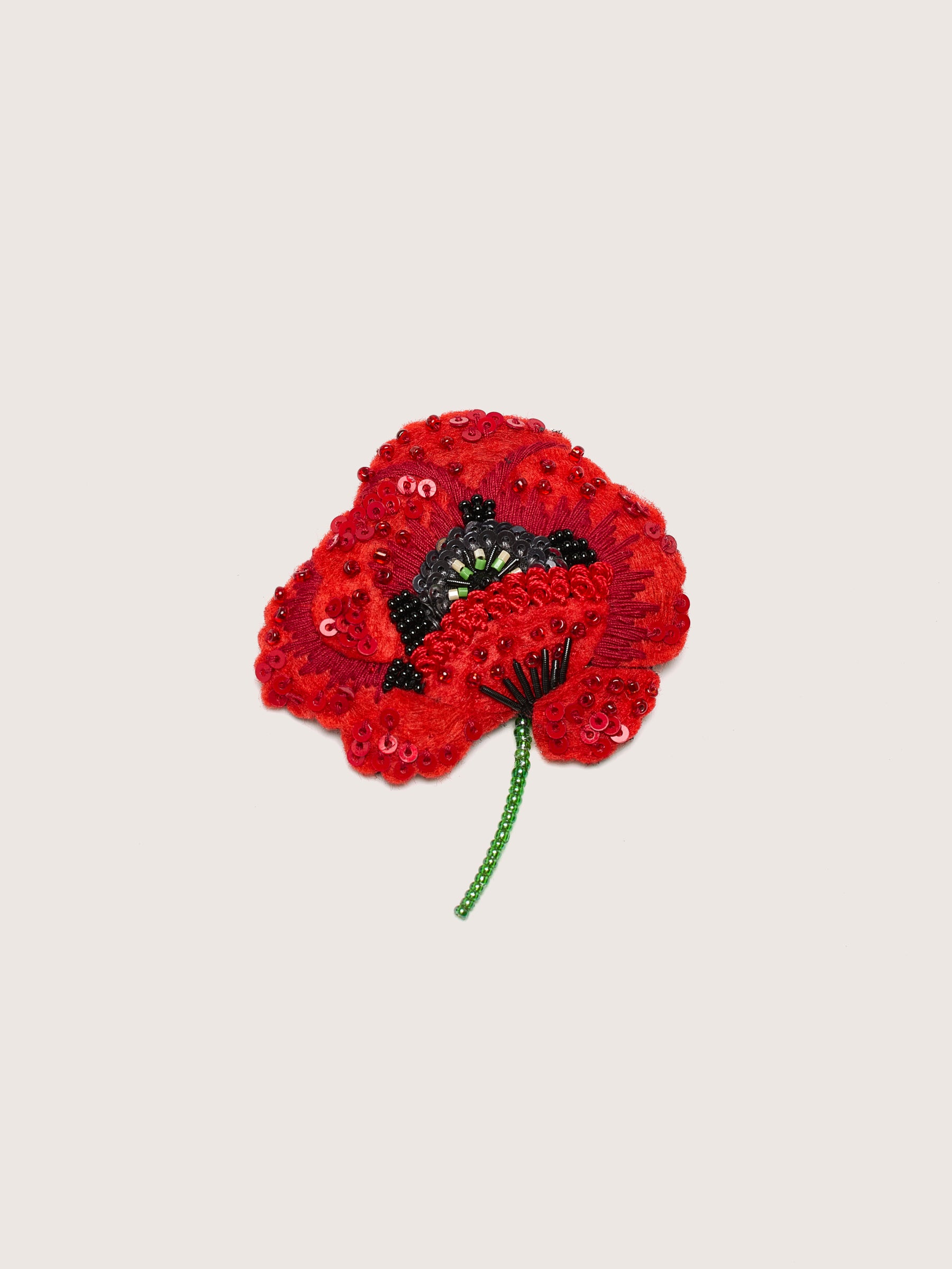 Red Poppy Brooch (242 / W / RED)