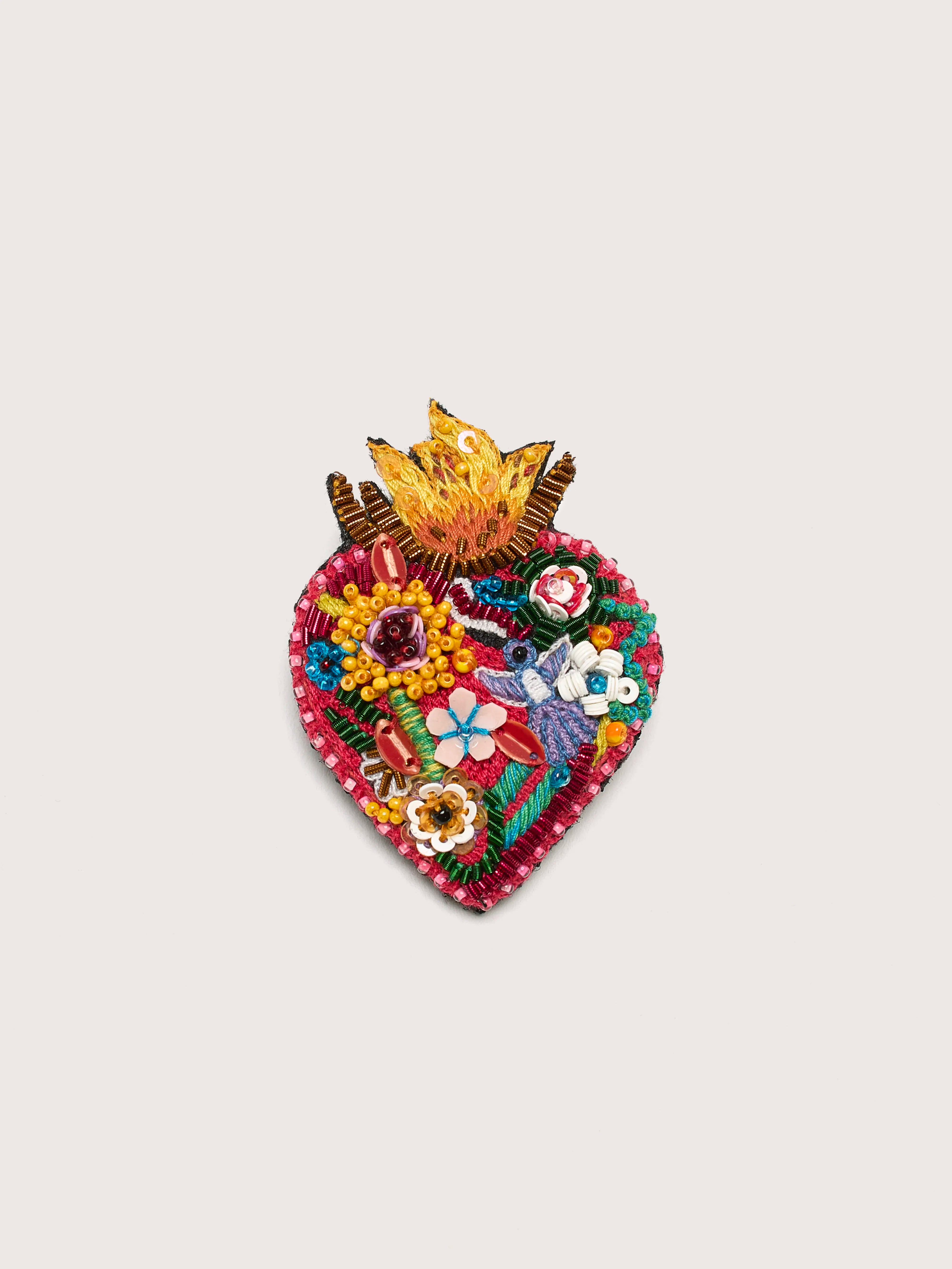 Broche Flaming Heart Pour Femme | Bellerose