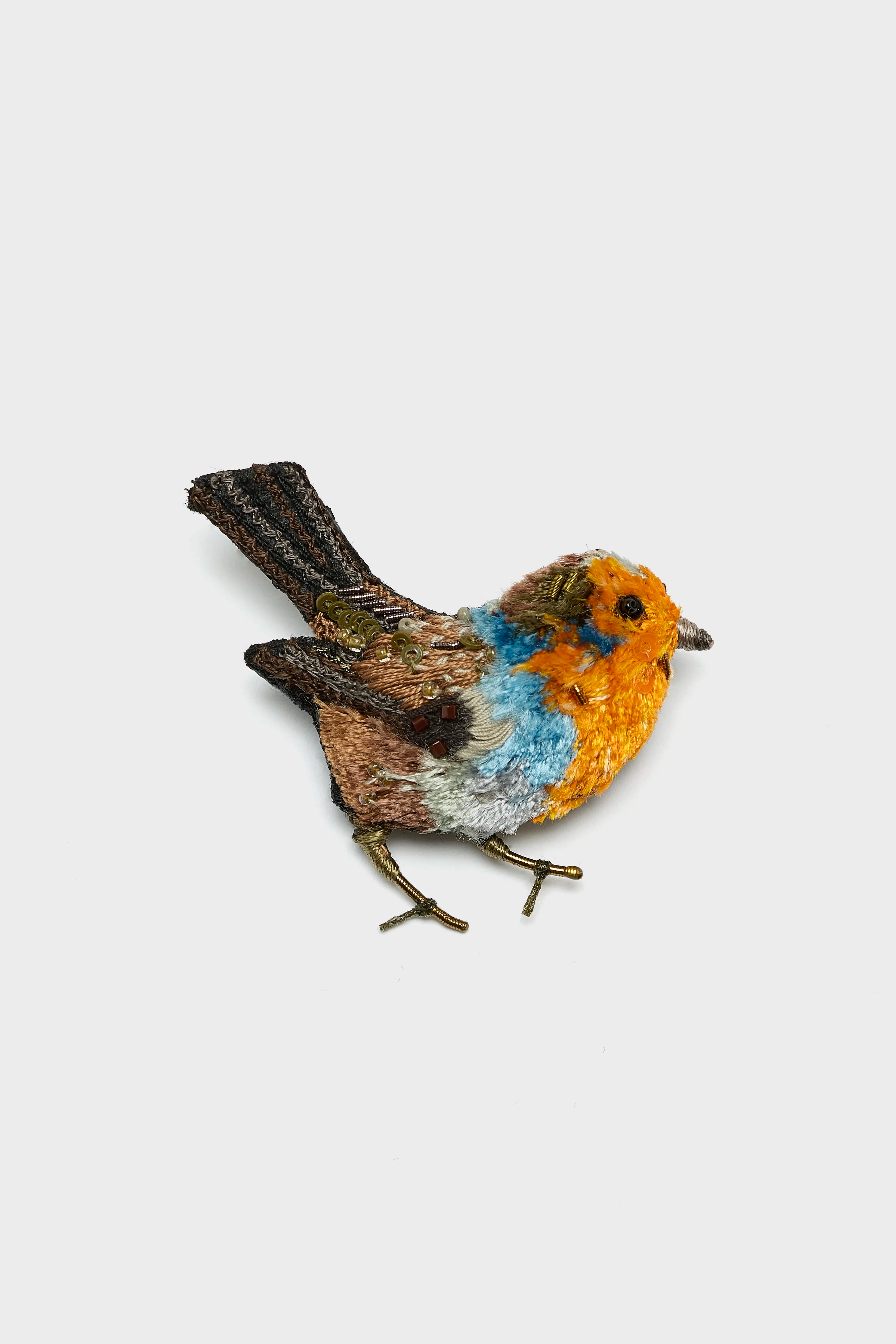 Robin Red Breast Brooch  (251 / W / YELLOW)