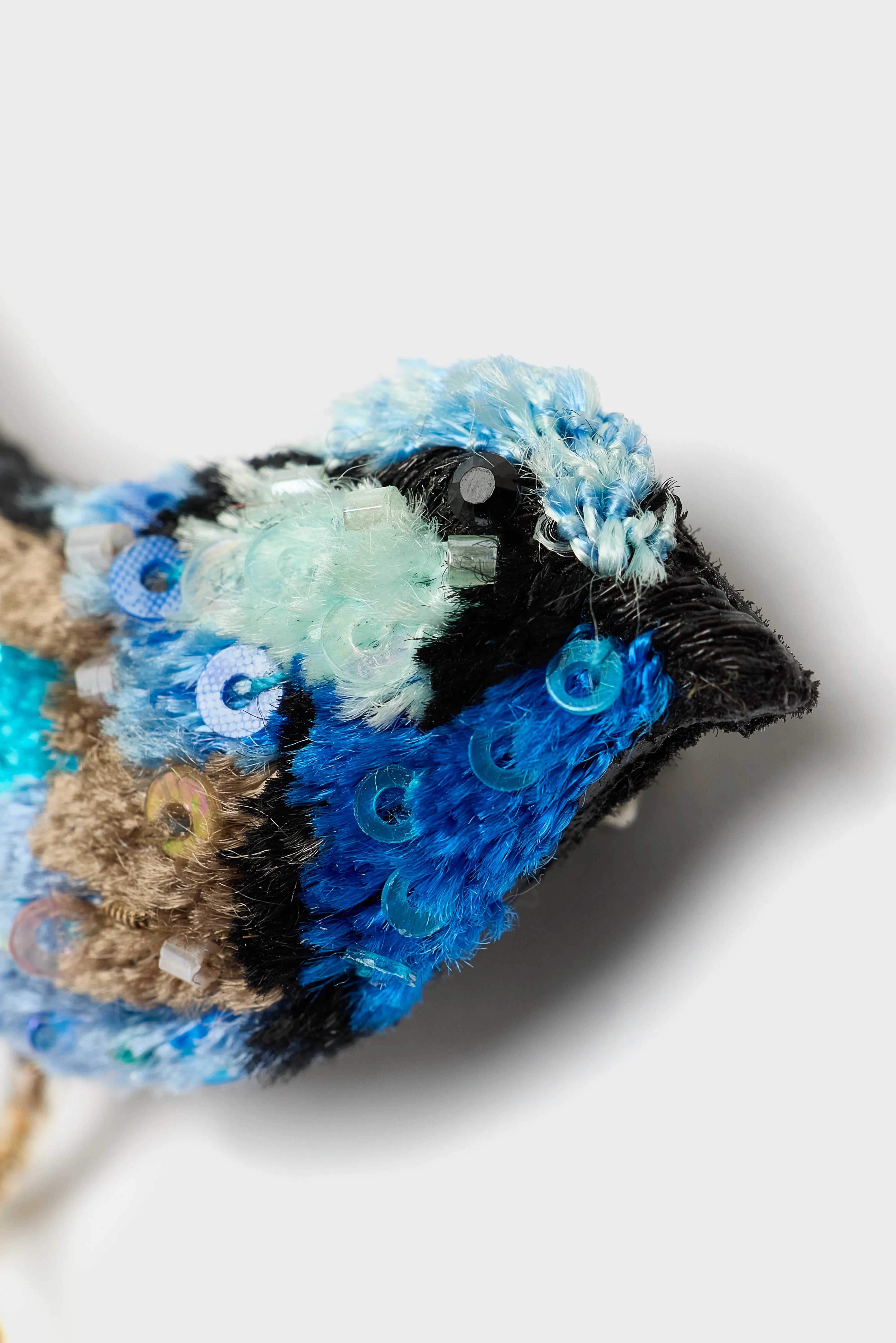 Splendid Fairy Wren Brooch  (251 / W / BLUE)