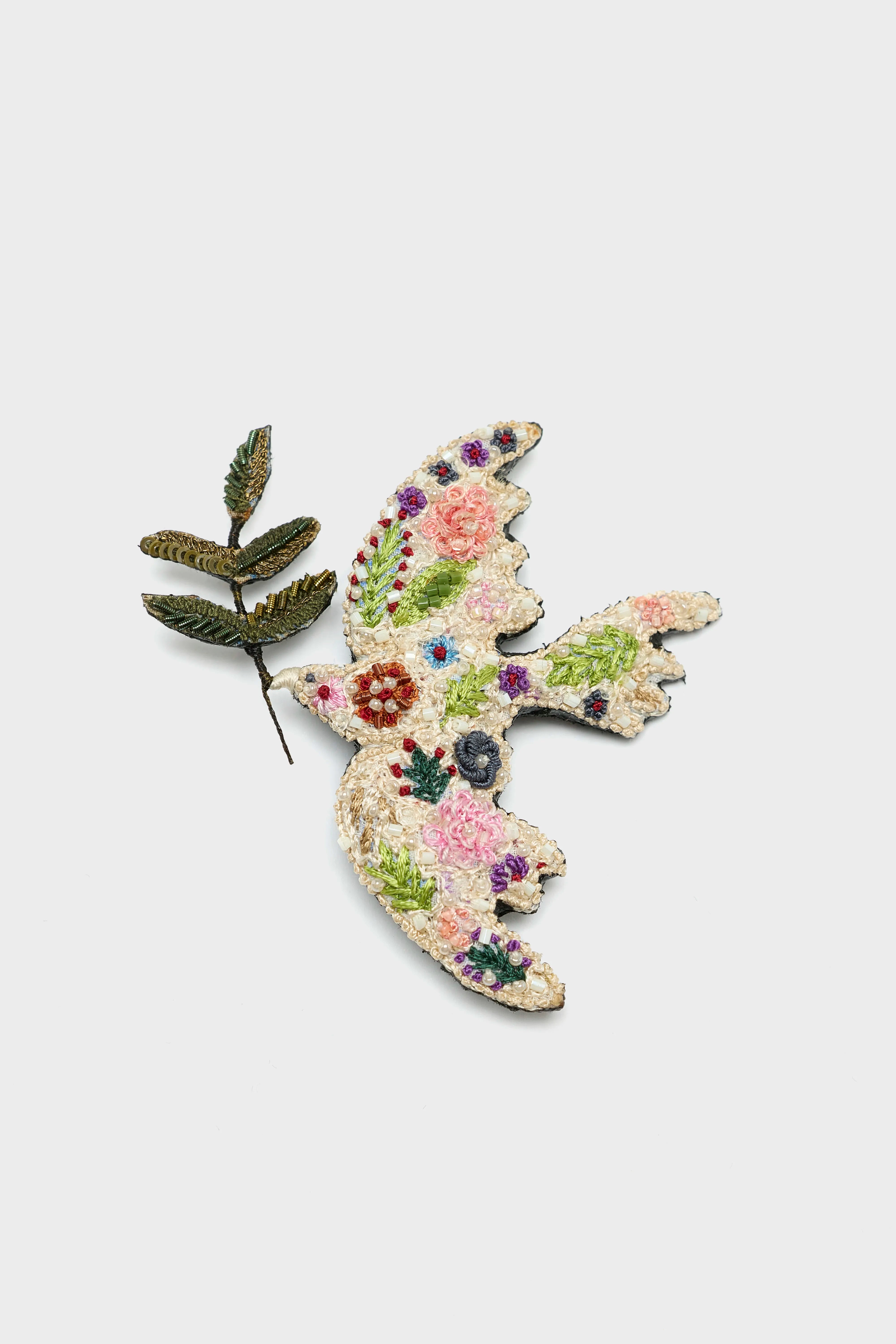 Peace Bird Brooch  (251 / W / WHITE)