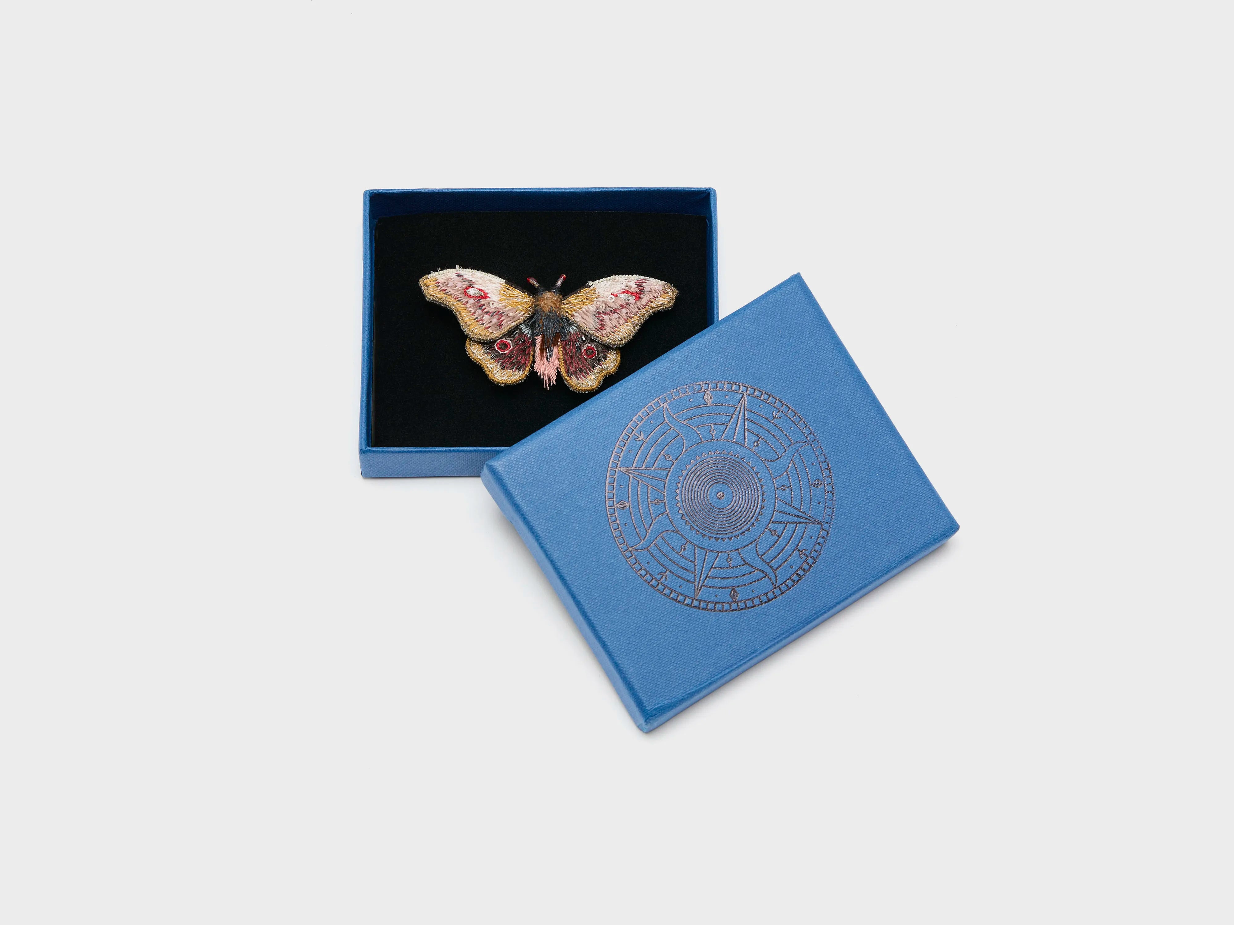 Emperor Mopane Moth Brooch Pin  (261 / W / MULTICOLOR)