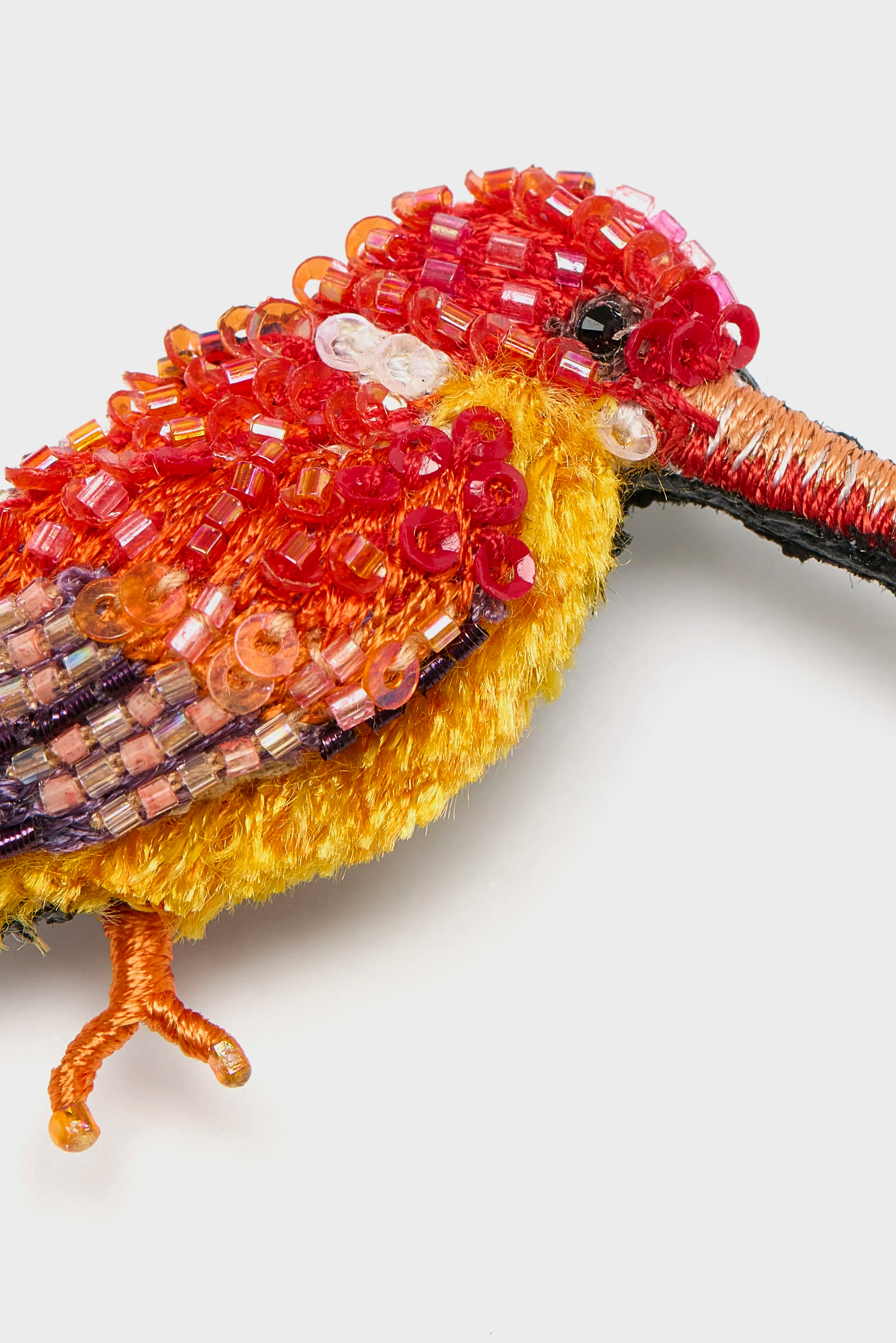 Oriental Dwarf Kingfisher Brooch Pin  (261 / W / MULTICOLOR)