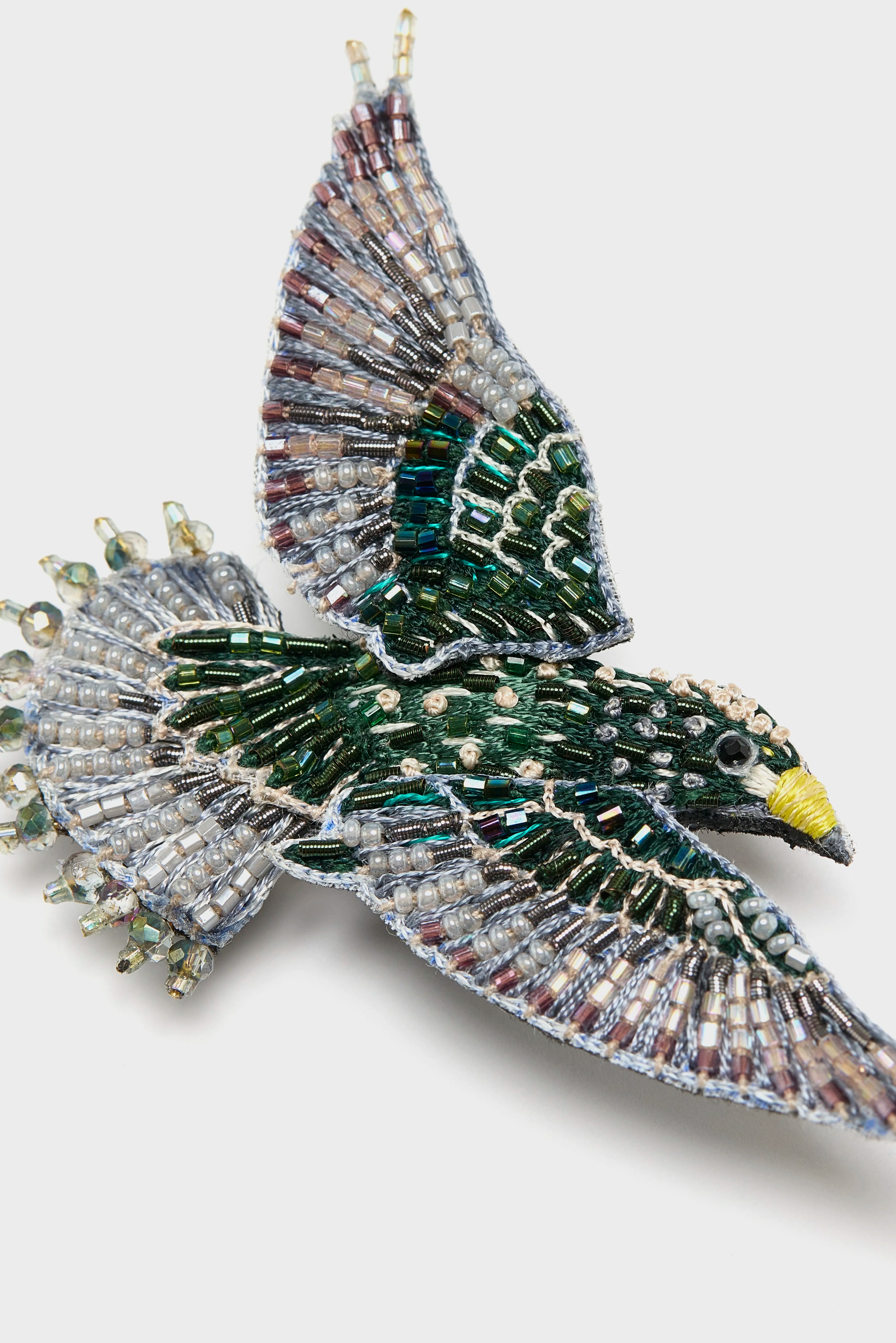 Starling Brooch Pin  (261 / W / BLUE)