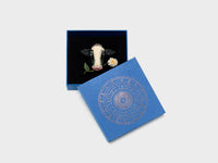 TROVELORE Blue Bottle Flower Brooch Pin 
