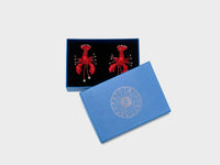 TROVELORE Blue Bottle Flower Brooch Pin 
