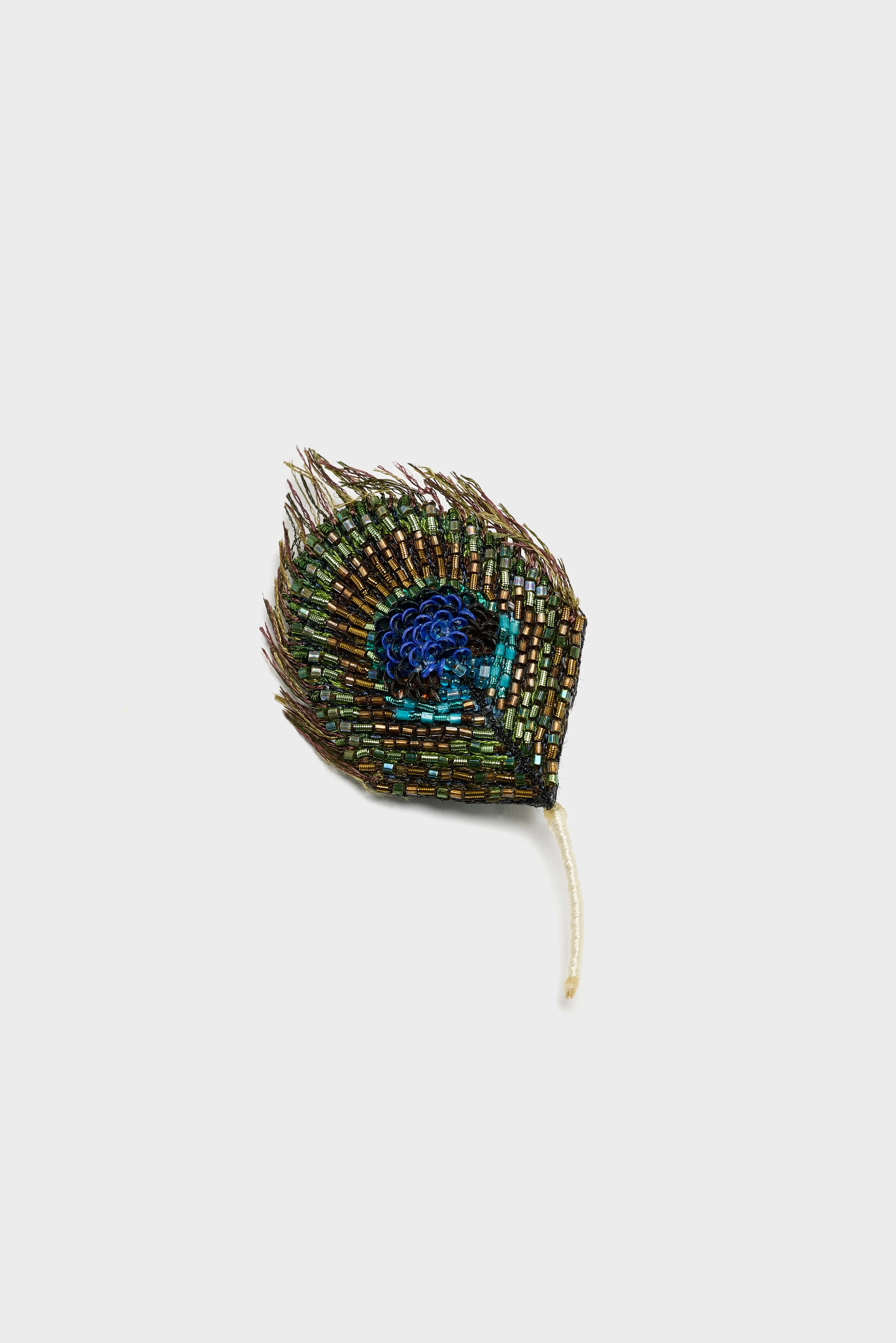 Broche Broche Plume De Paon Pour Femme | Bellerose