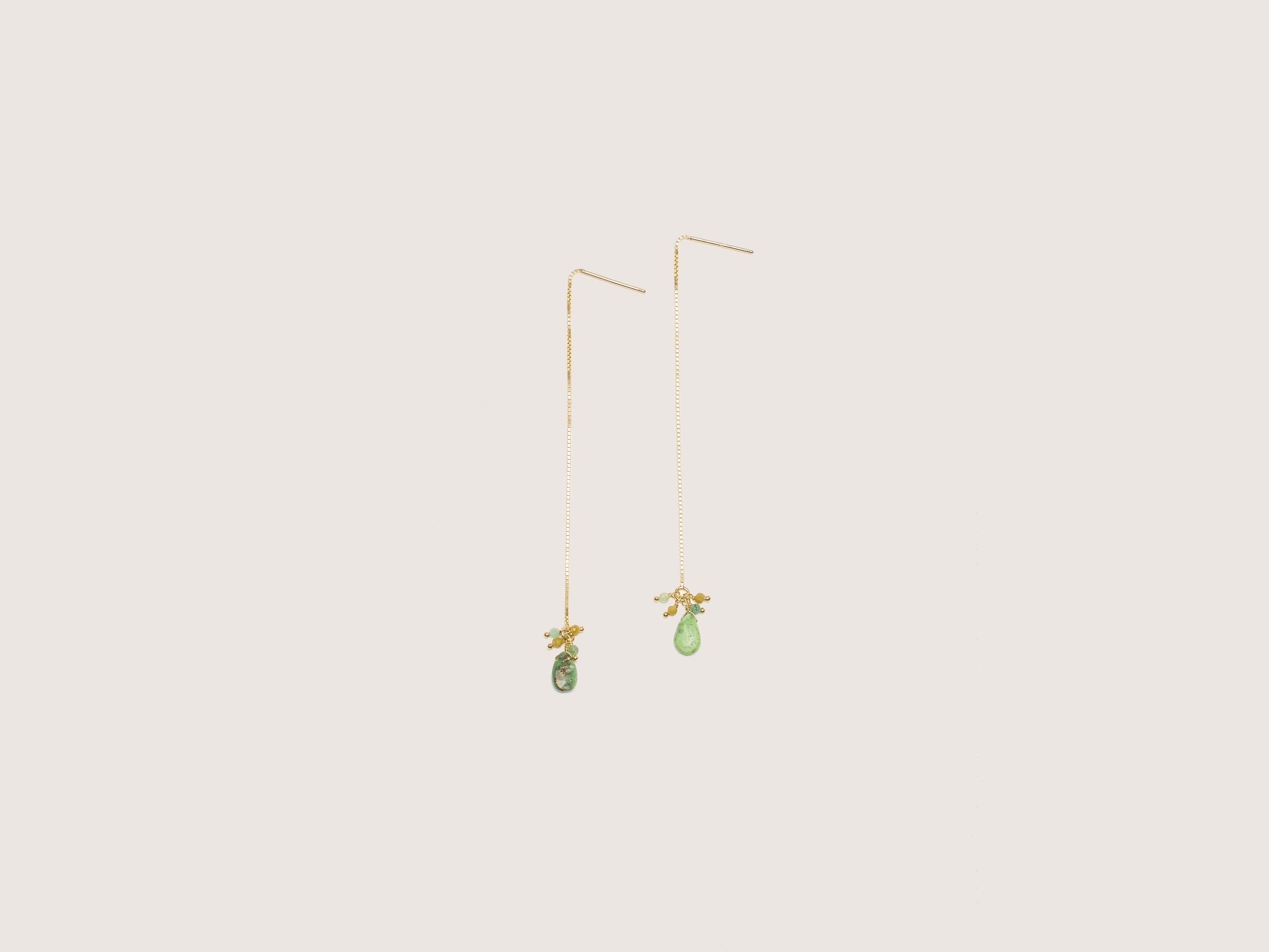 Boucles d'oreilles Filo Serpentina (242 / W / EMERALD)