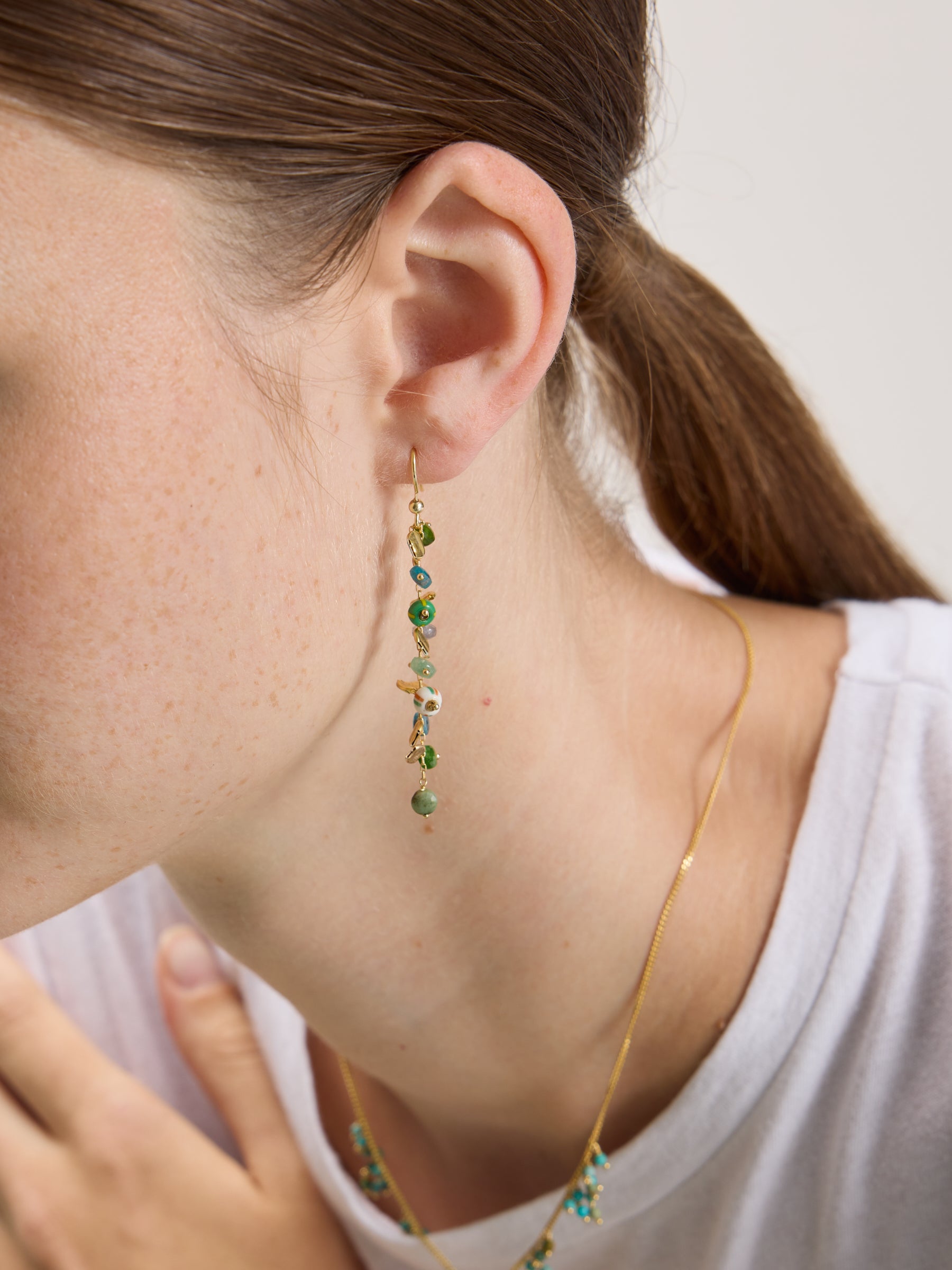 Boucles d'oreilles Confetti (242 / W / GREEN)