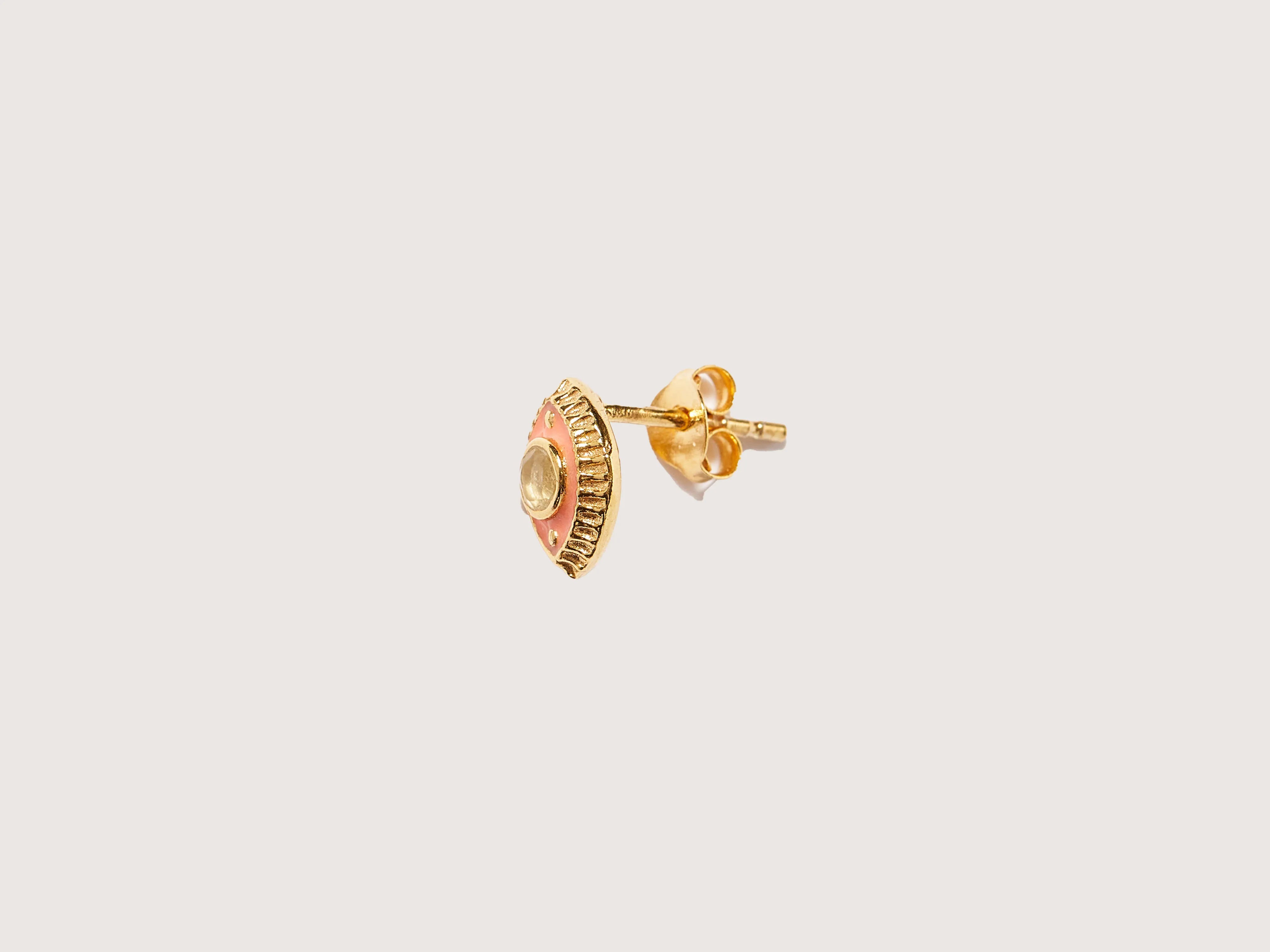 mini eye stud earring (241 / W / GOLD)