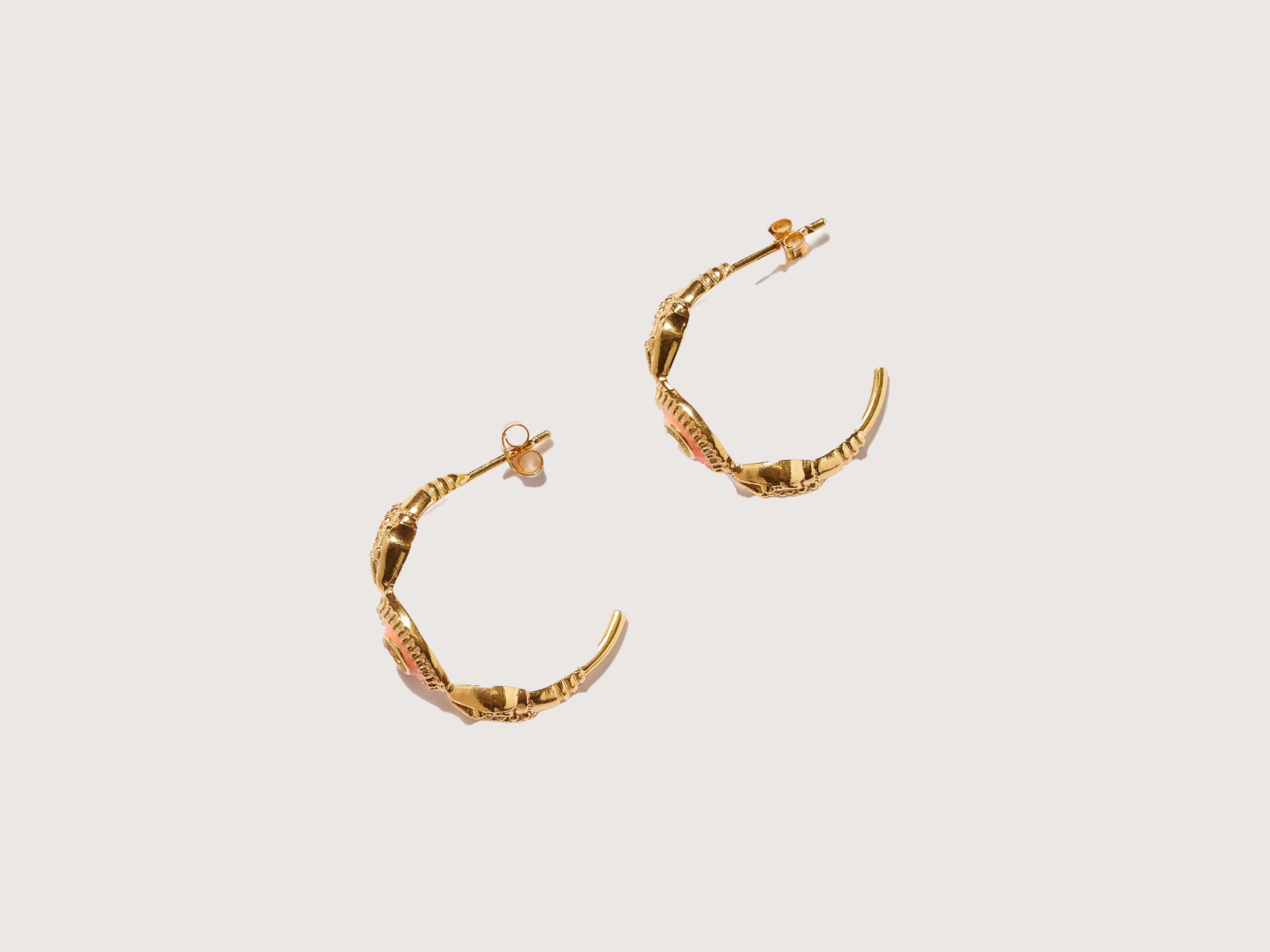 serpent eye hoop earrings (241 / W / GOLD)