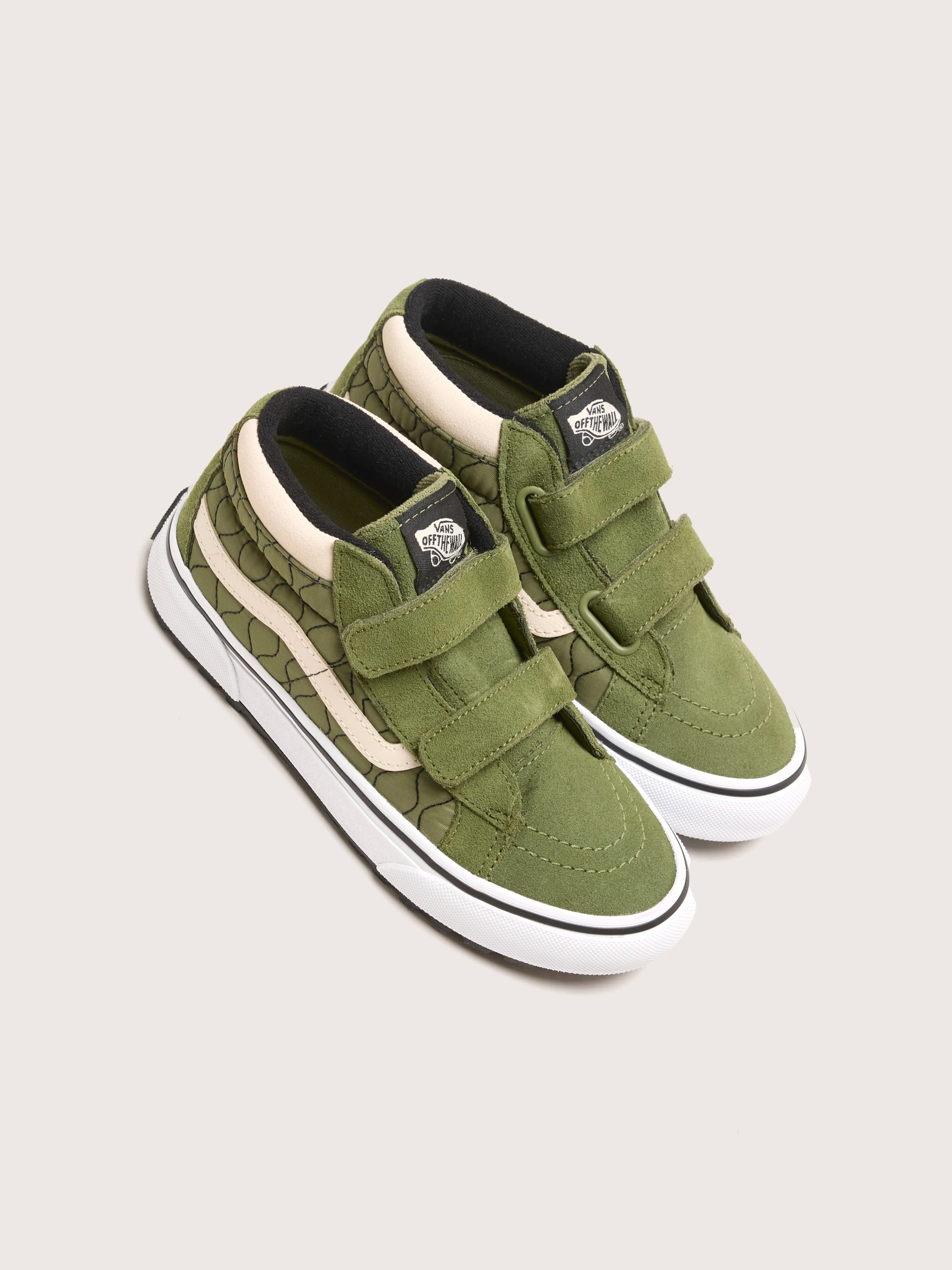 Green velcro vans hot sale