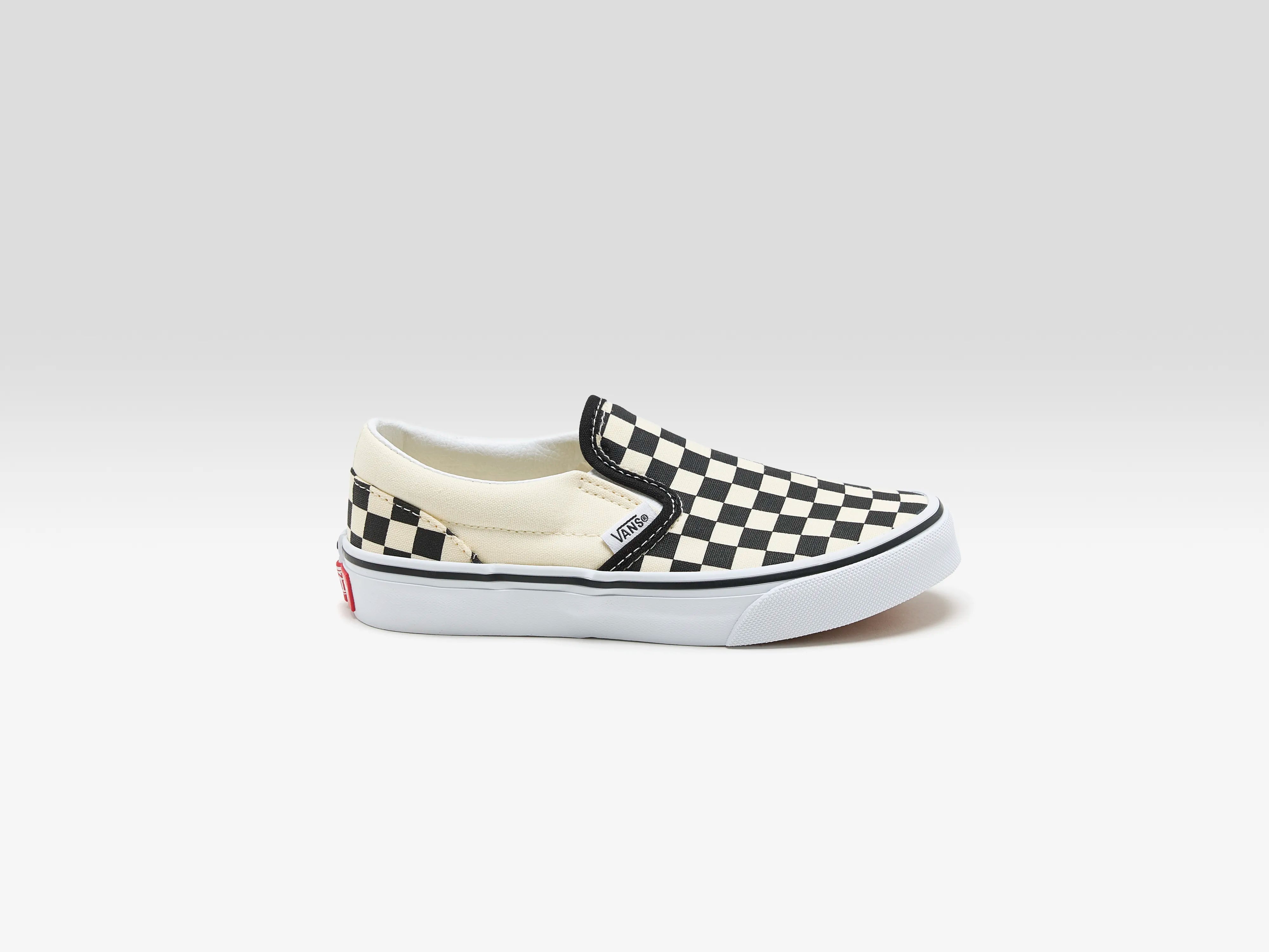 Classic Slip-On Checkerboard for Kids  (251 / B / BLACK)