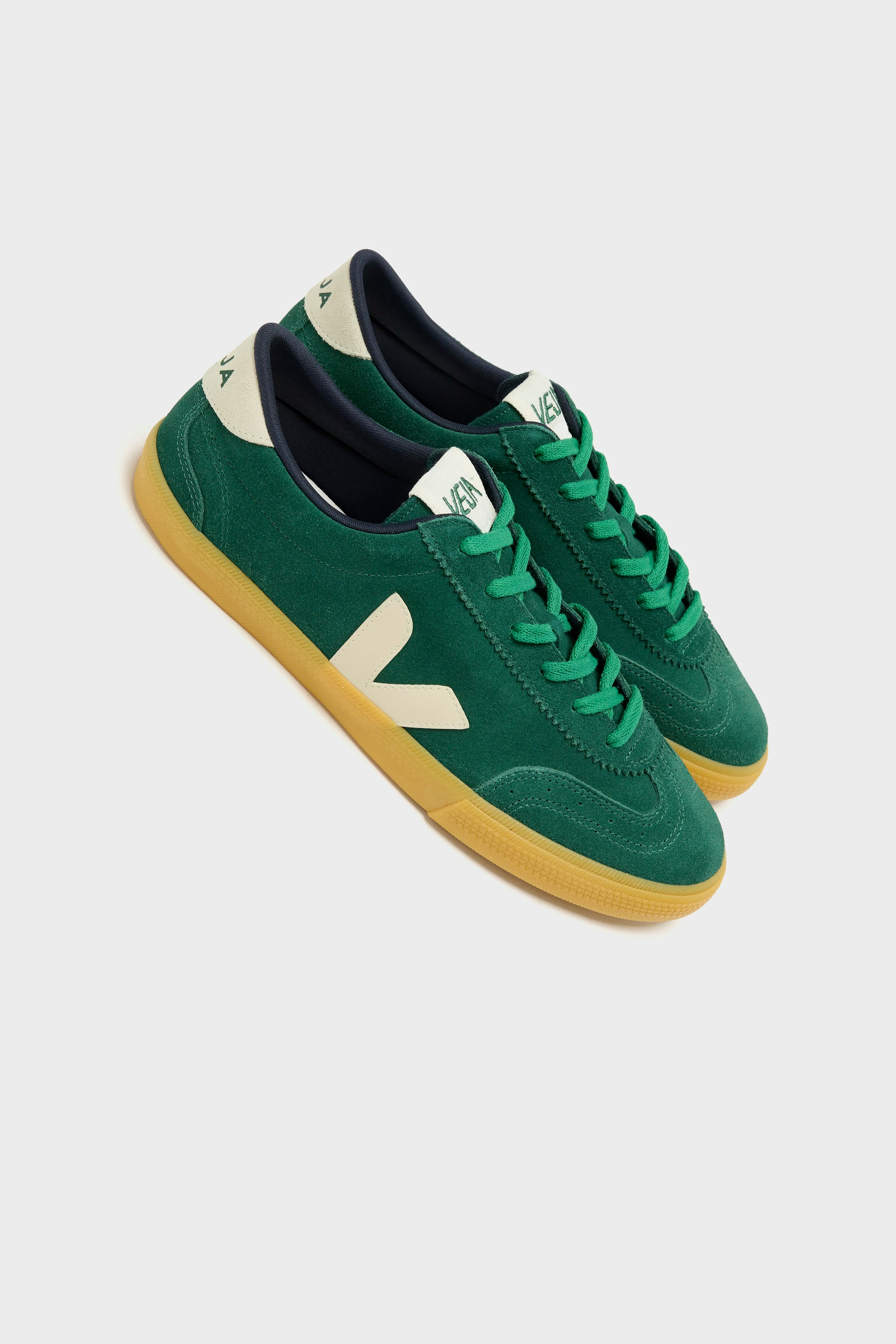 【送料&関税込】Veja Volley Sneakers In Green Suede Veja | Volley Suede sneakers for Men | Bellerose