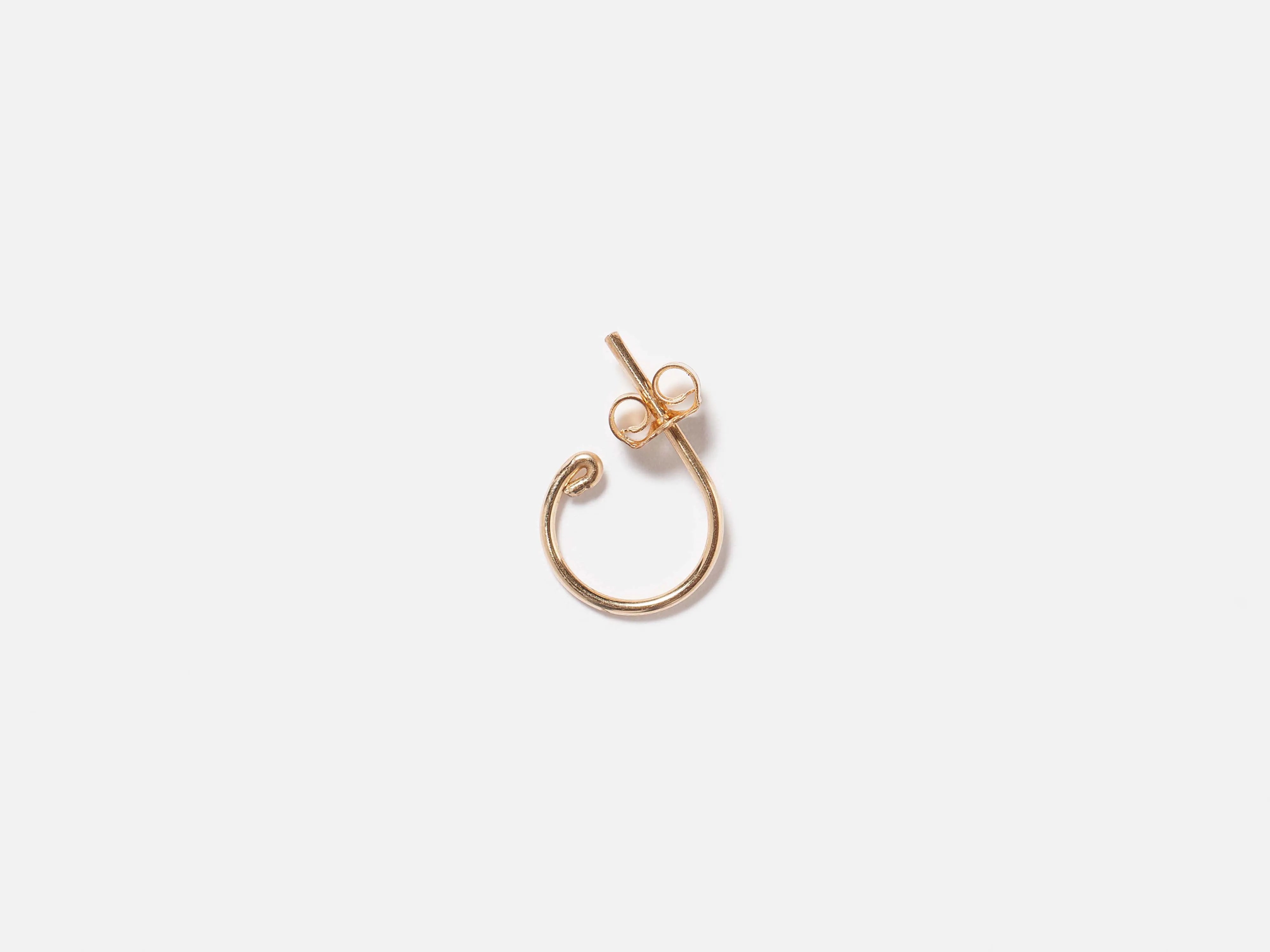 essential mini hoop earrings (241 / W / GOLD)