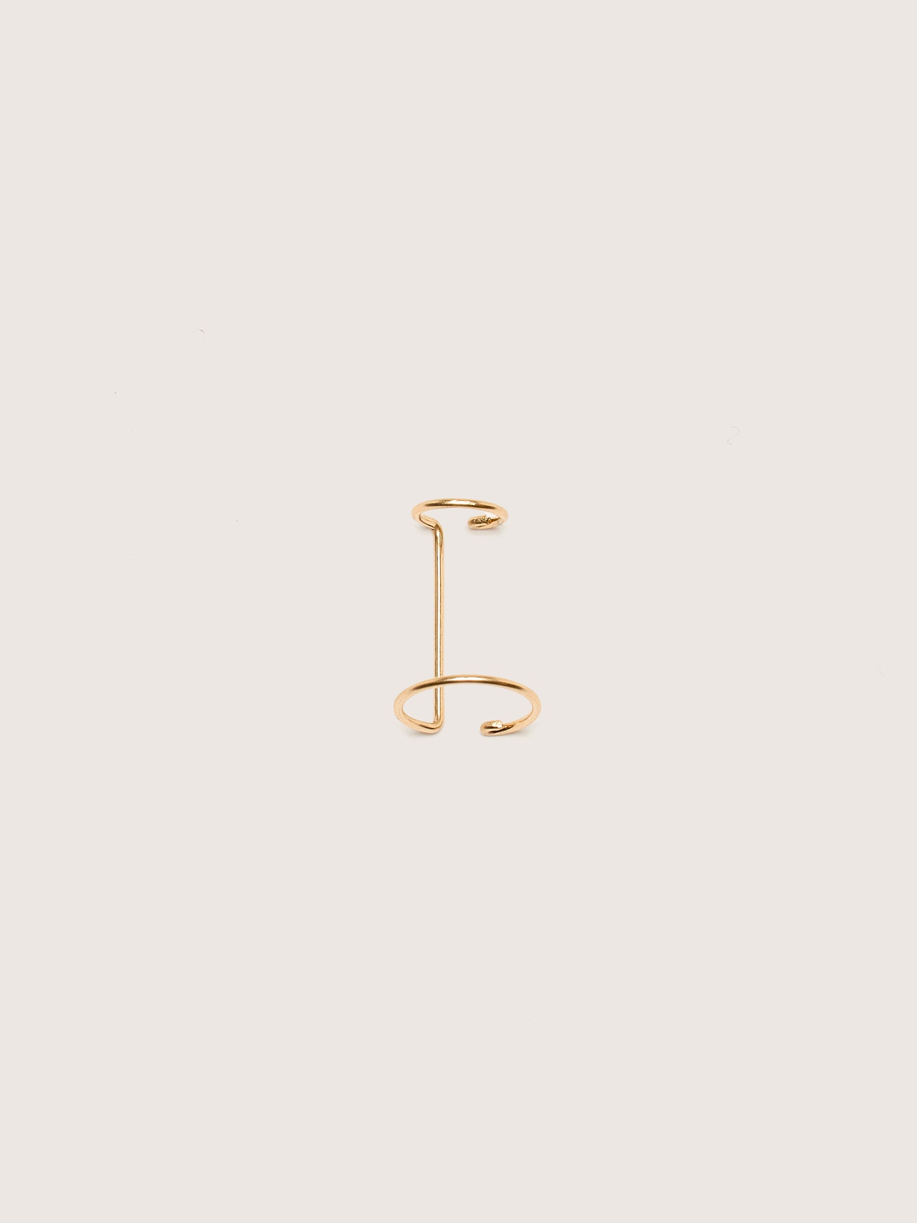 Double Helix Linker Ear Cuff (242 / W / GOLD)