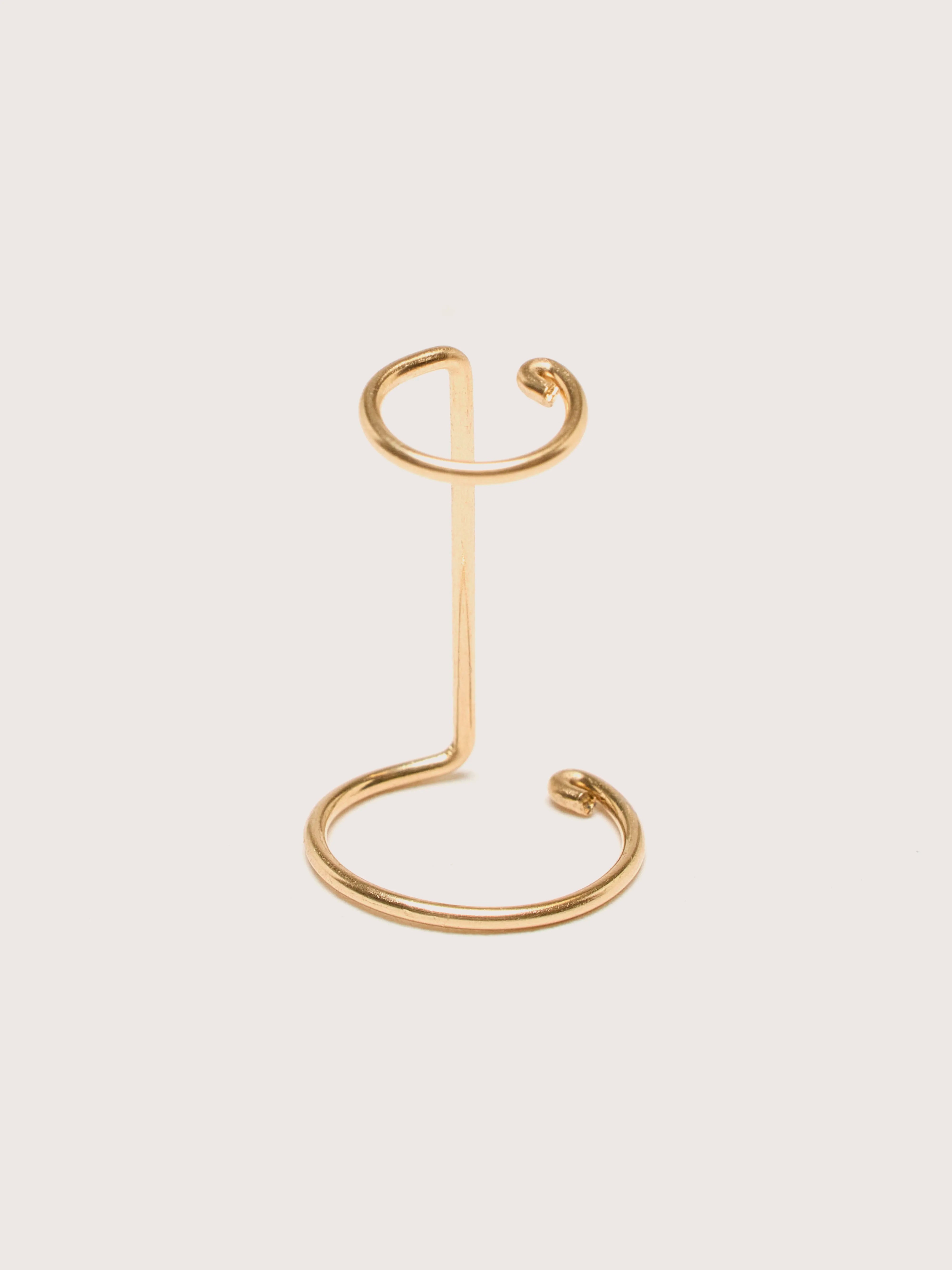 Double Helix Linker Ear Cuff (242 / W / GOLD)