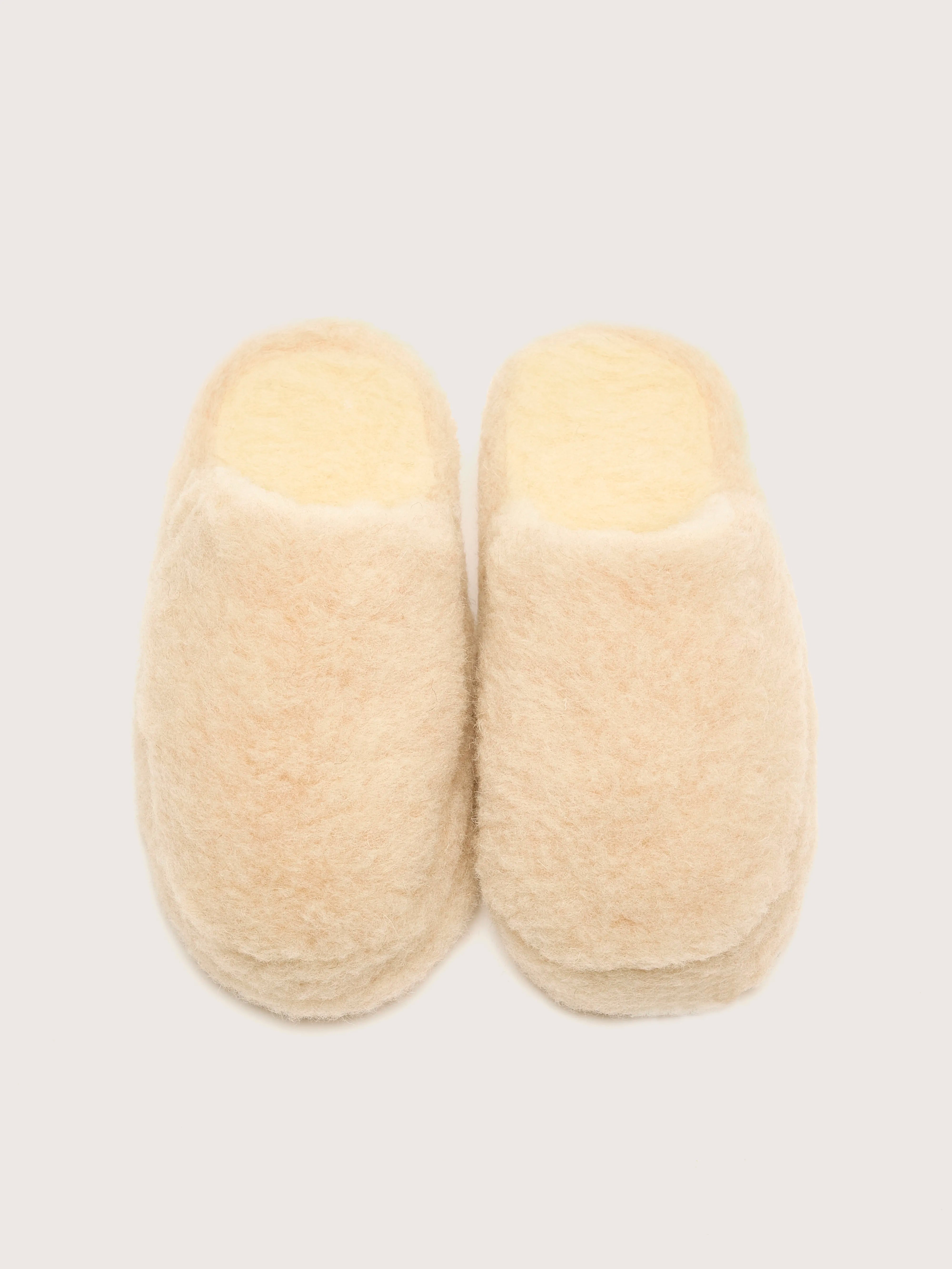 Pantoufles Mule en Laine (242 / W / BEIGE)