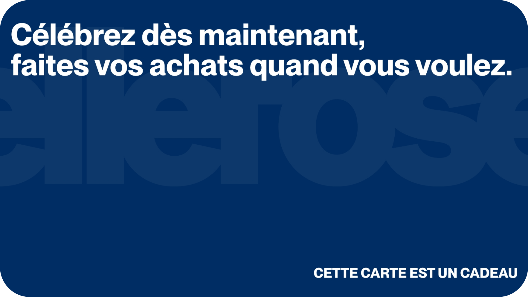 E-carte Cadeau Pour  | Bellerose