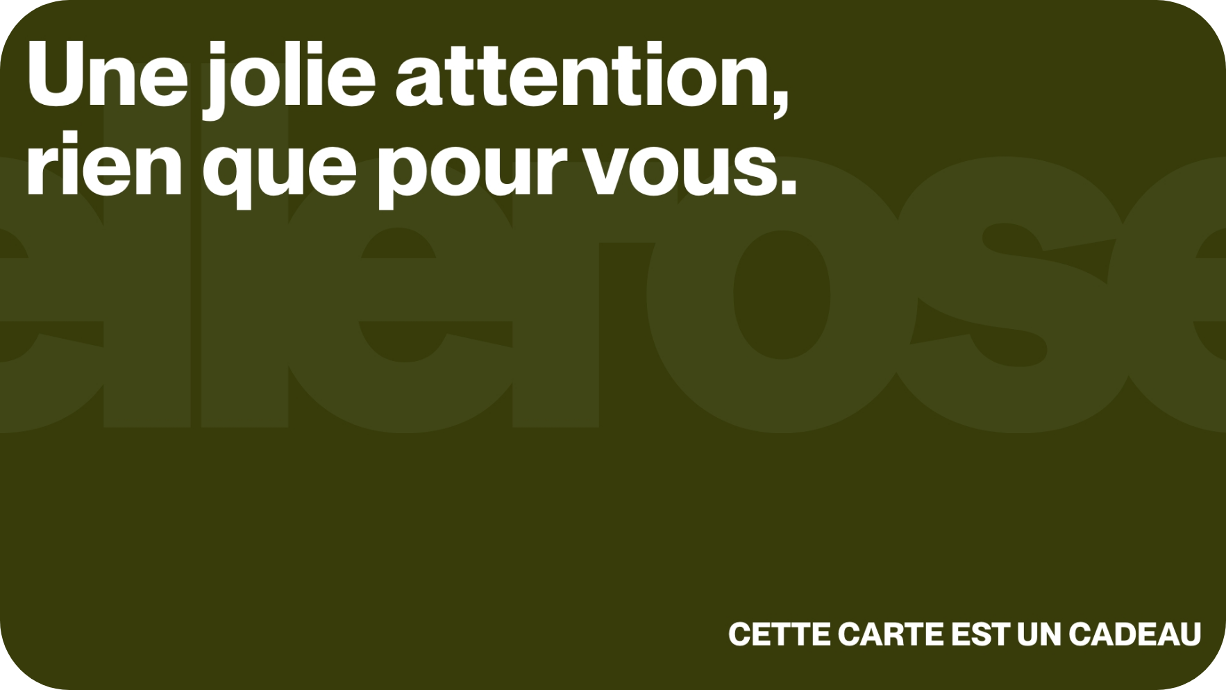 E-carte Cadeau Pour  | Bellerose