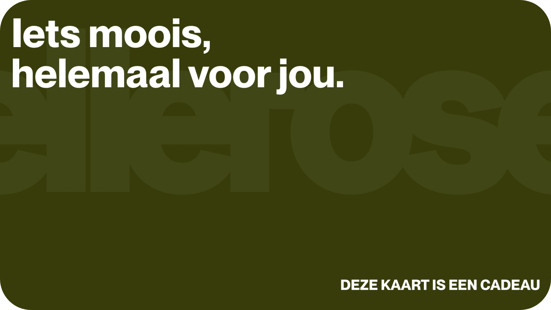 E-cadeaubon Voor  | Bellerose